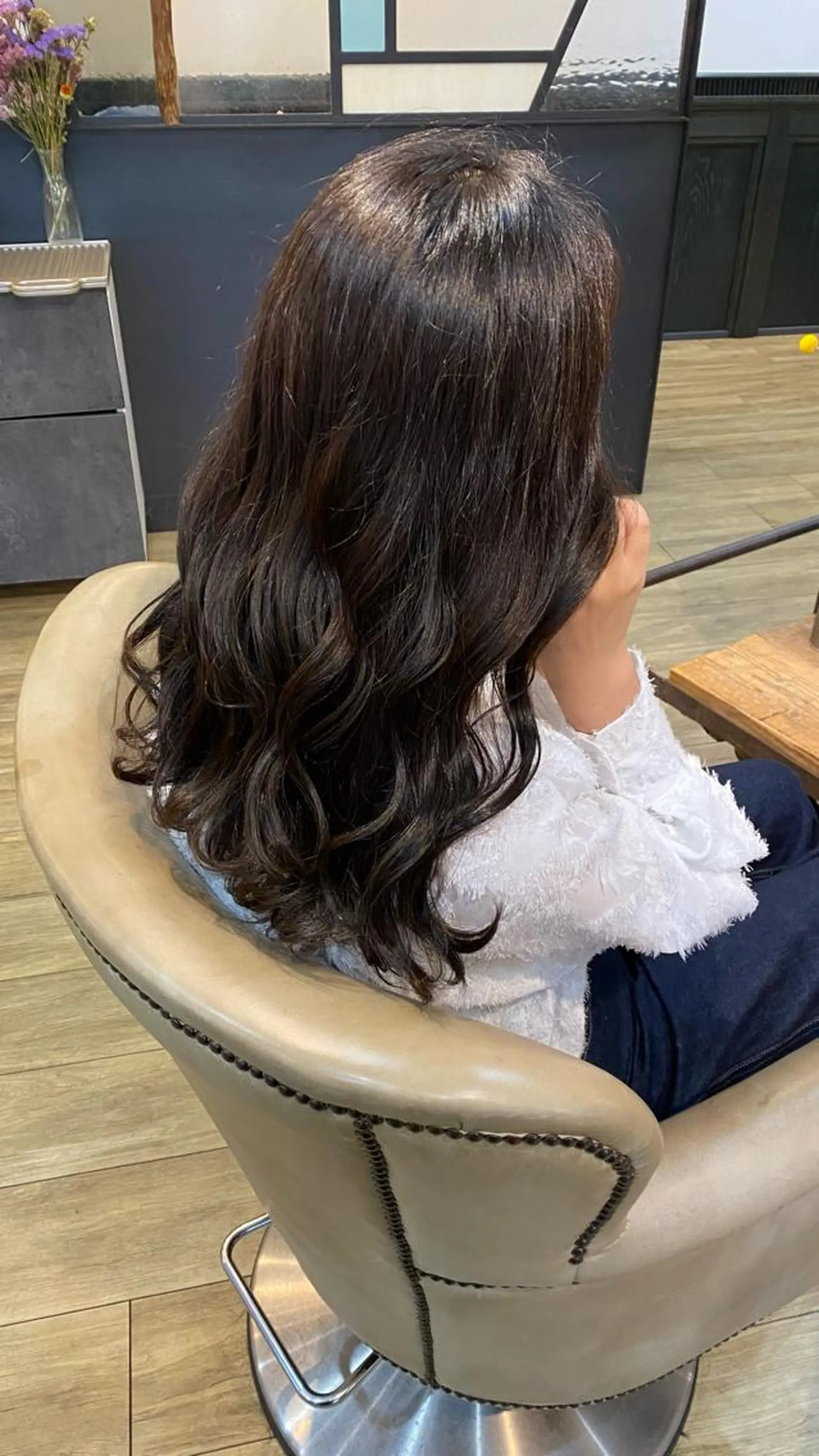 ミディアム ツヤ感/透明感カラー /蟹江/harunaのヘアスタイル