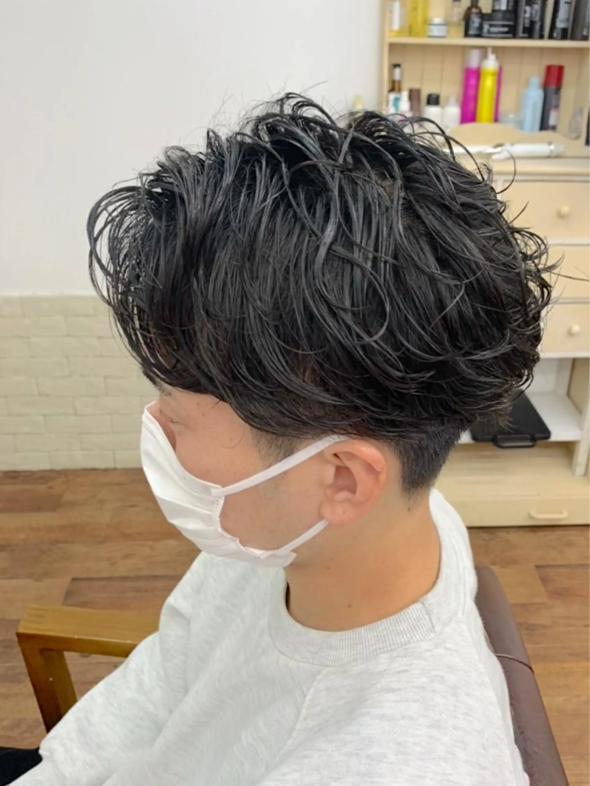 ショート パーマ メンズ クセを最大限に活かす メンズパーマ奈良大祐のヘアスタイル