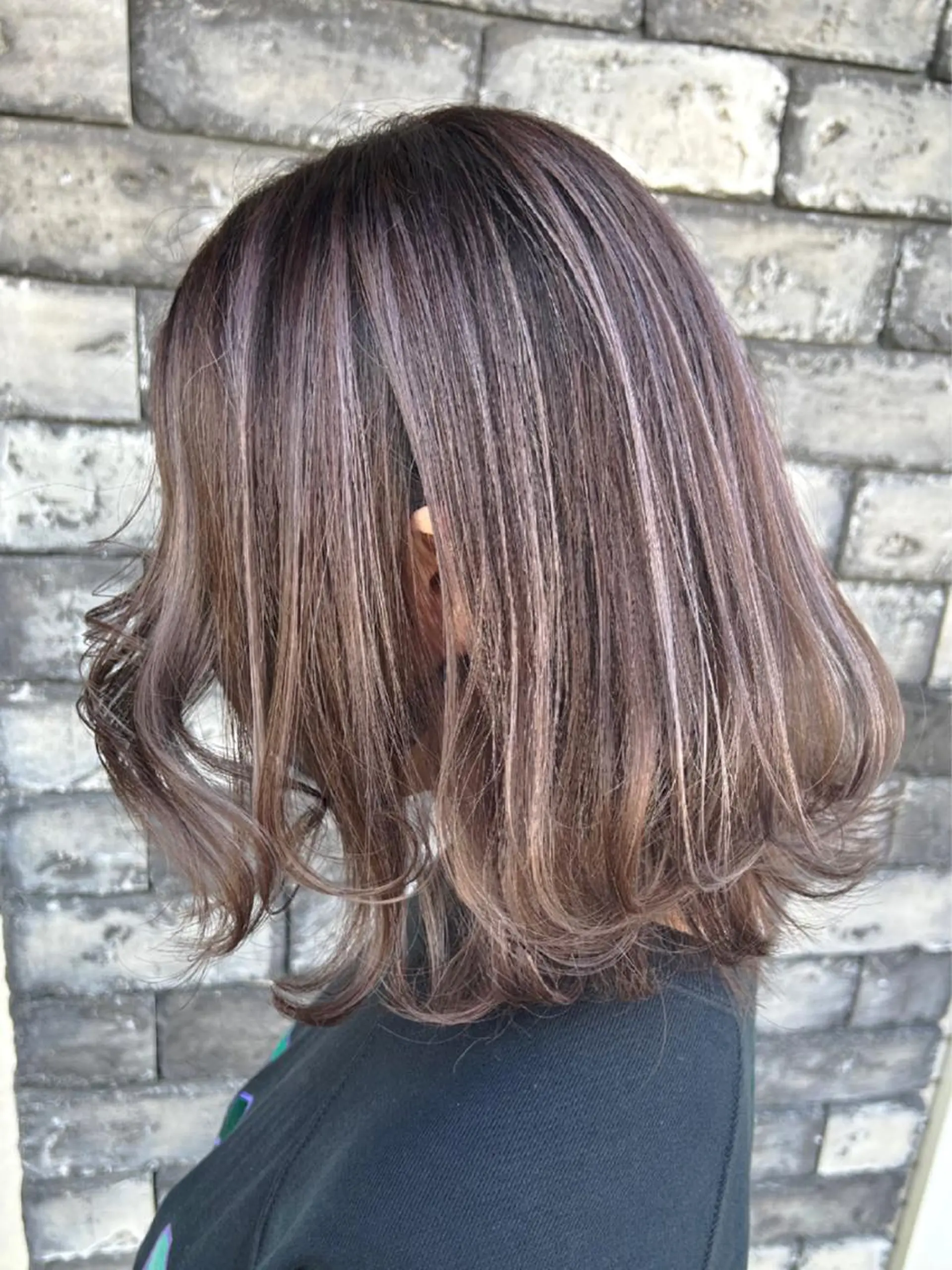 ミディアム カラー グレージュ ハイライトカラー ラベンダーカラー ラベンダーグレージュ ラベンダーグレー ヘアカラー トリートメント ヘアセット ❤️千葉県代表❤️ 店長❤️柿本翔一朗のヘアスタイル