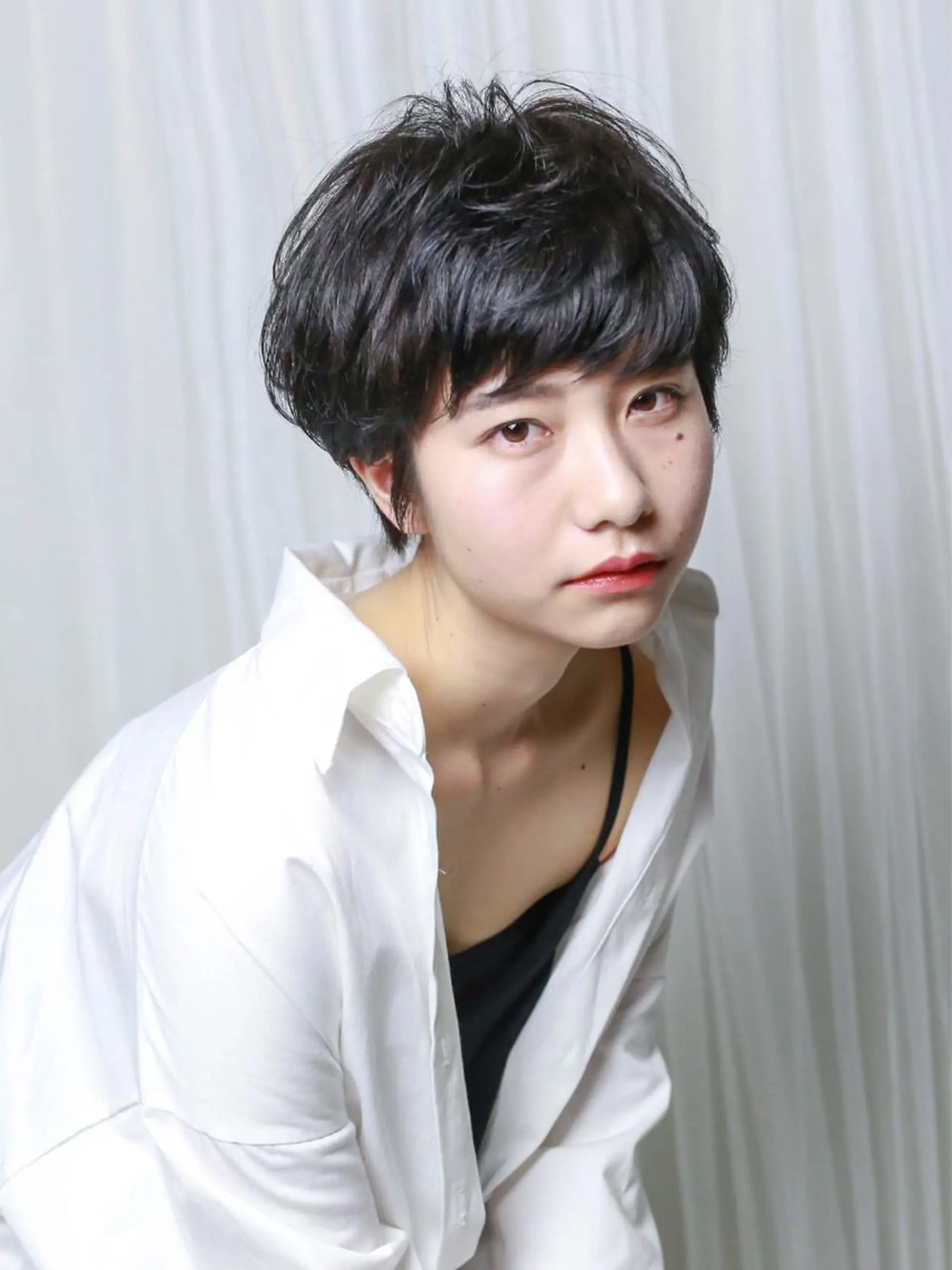 ショート 横井伴典 矢場町 メンズパーマ/カットのヘアスタイル