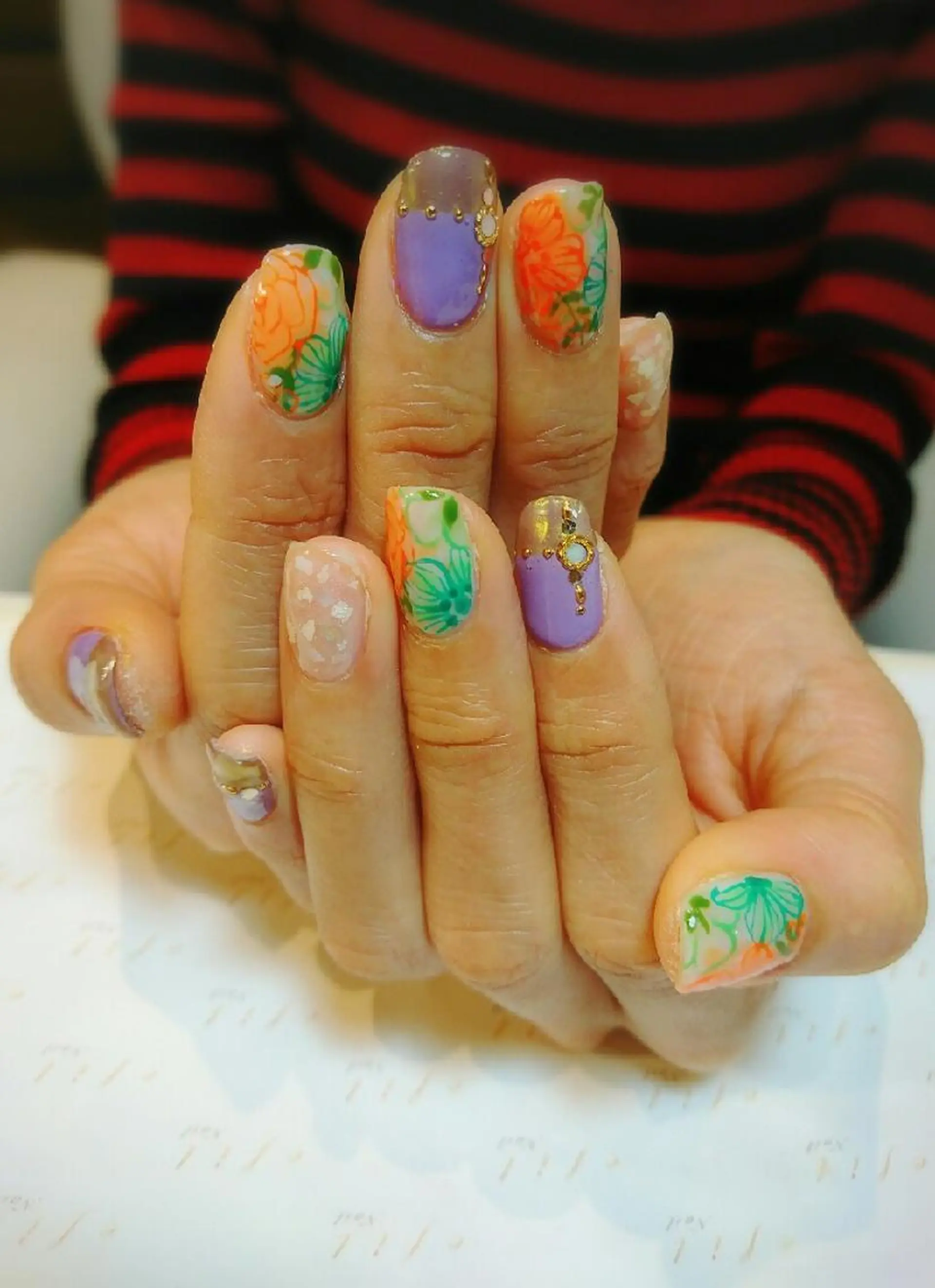 ネイル ミラーネイル 持ち込み みー shakushiroのネイルデザイン