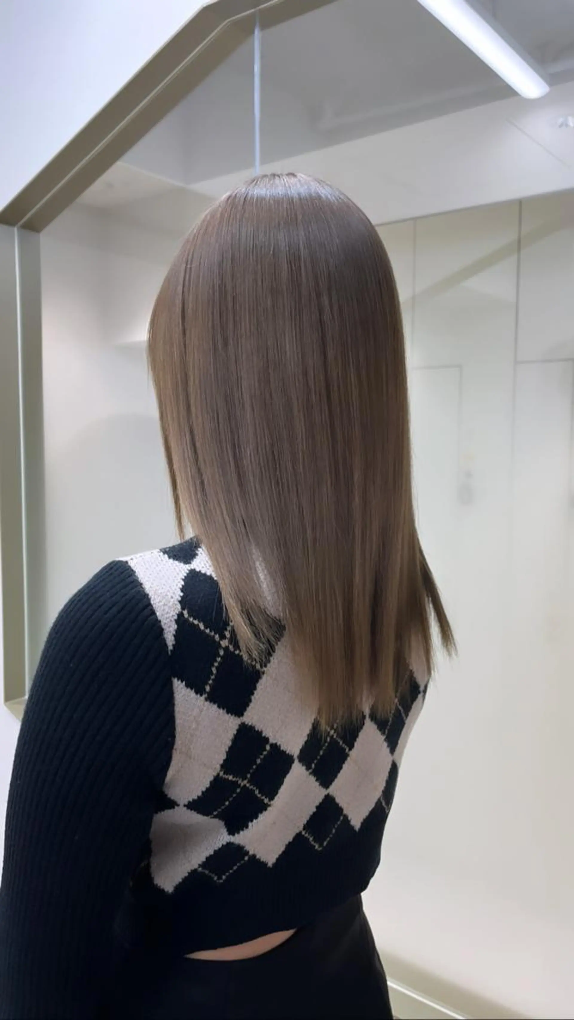 ミディアム カラー 髪質改善/縮毛矯正 艶カラー/珠聡のヘアスタイル