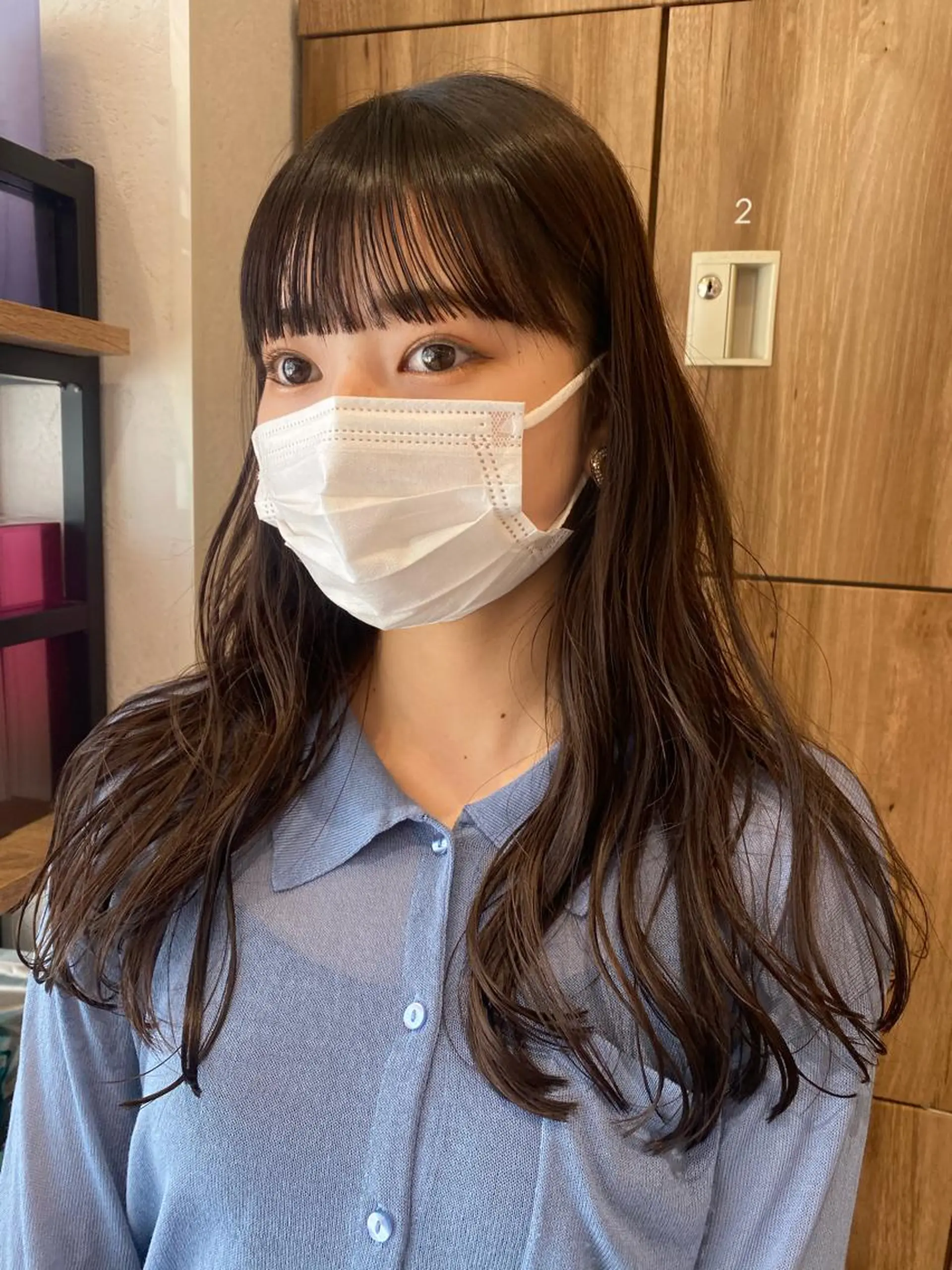 ロング カラー ヘアアレンジ 黒髪 パーマ指名No1 /namiのヘアスタイル