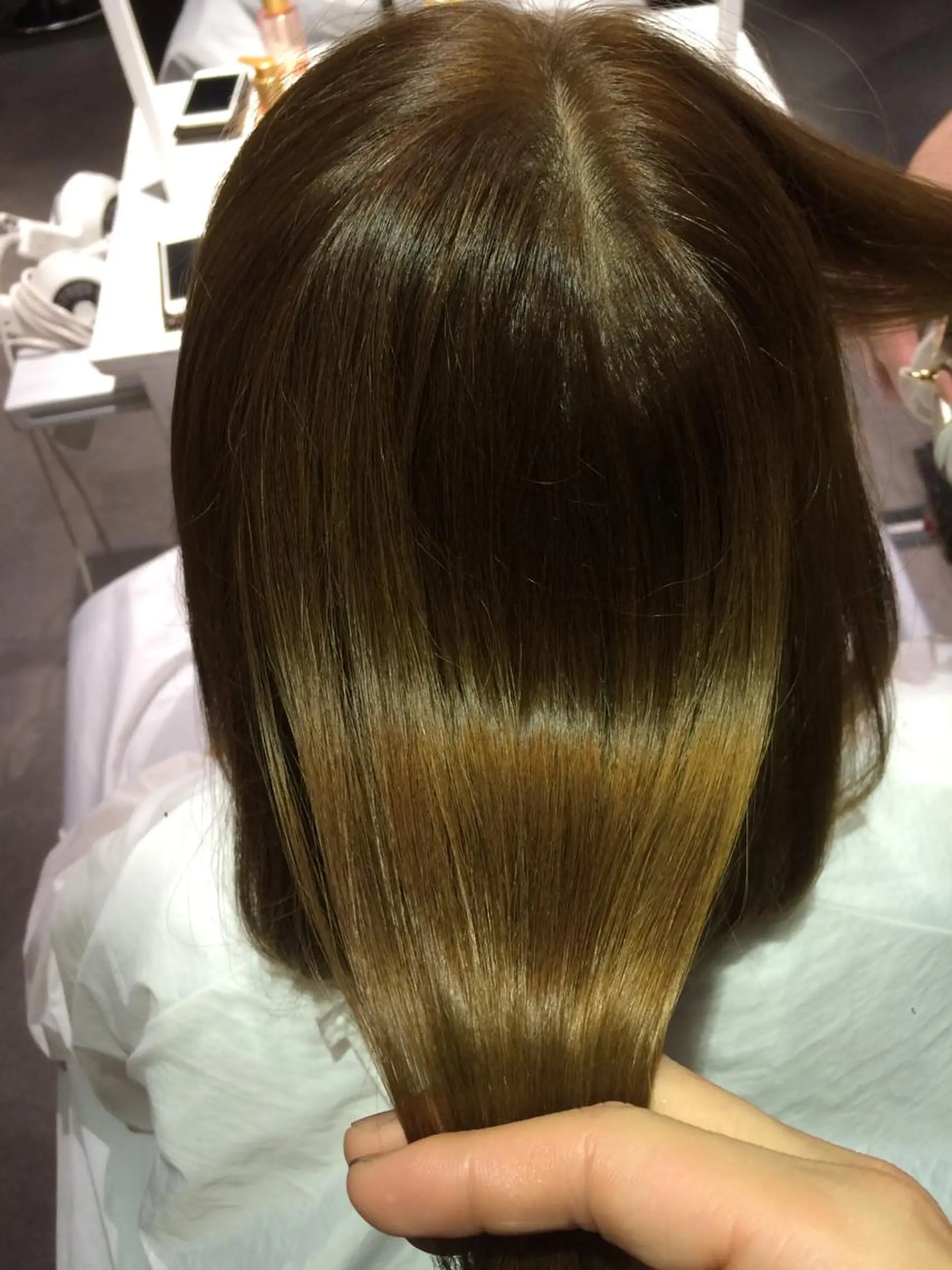 ミディアム セミロング ロング カラー CHAINON 近鉄奈良店のヘアスタイル