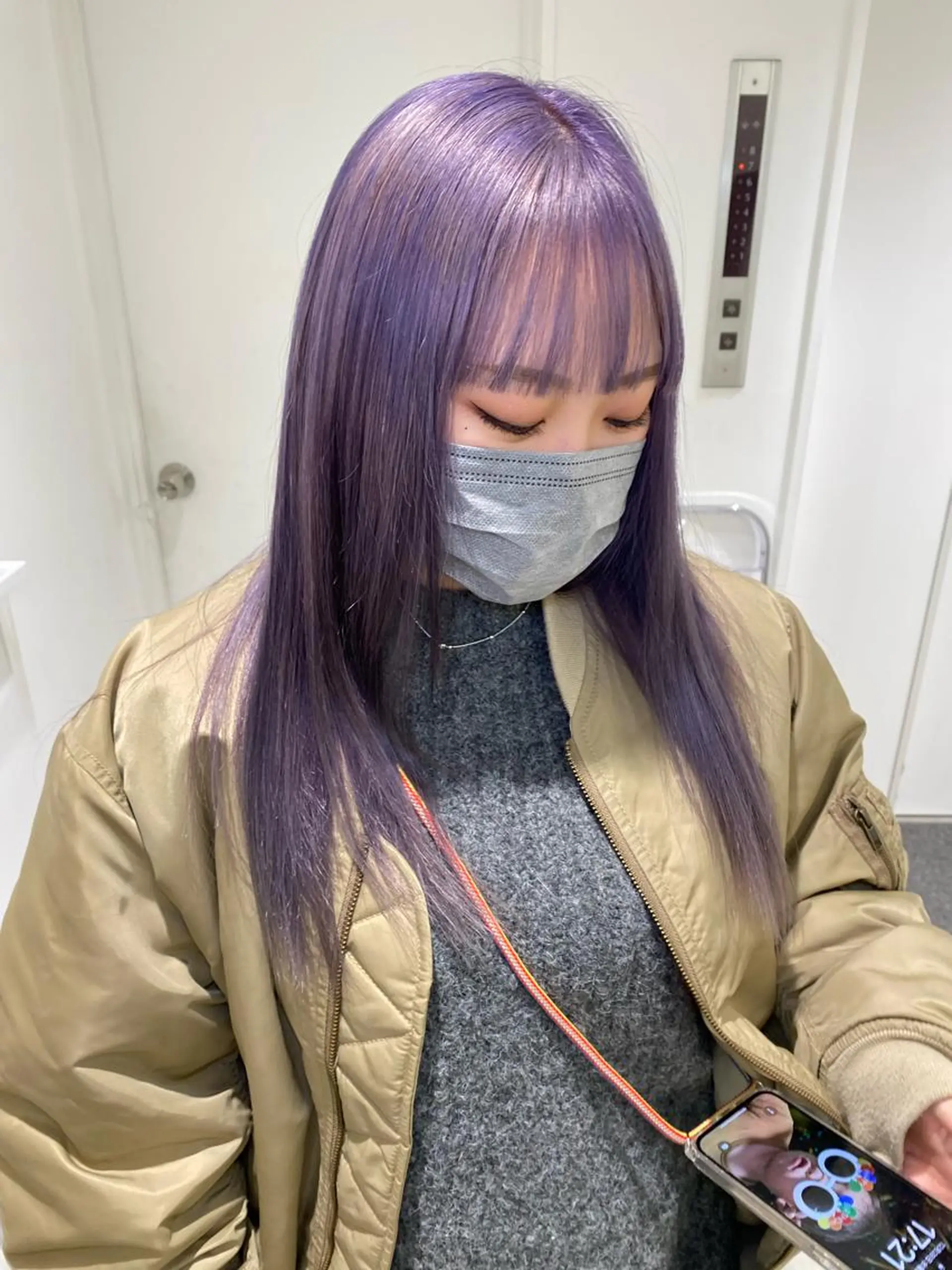 カラー ヘアカラー トリートメント kumon ayu ブリーチ/ハイトーンのヘアスタイル