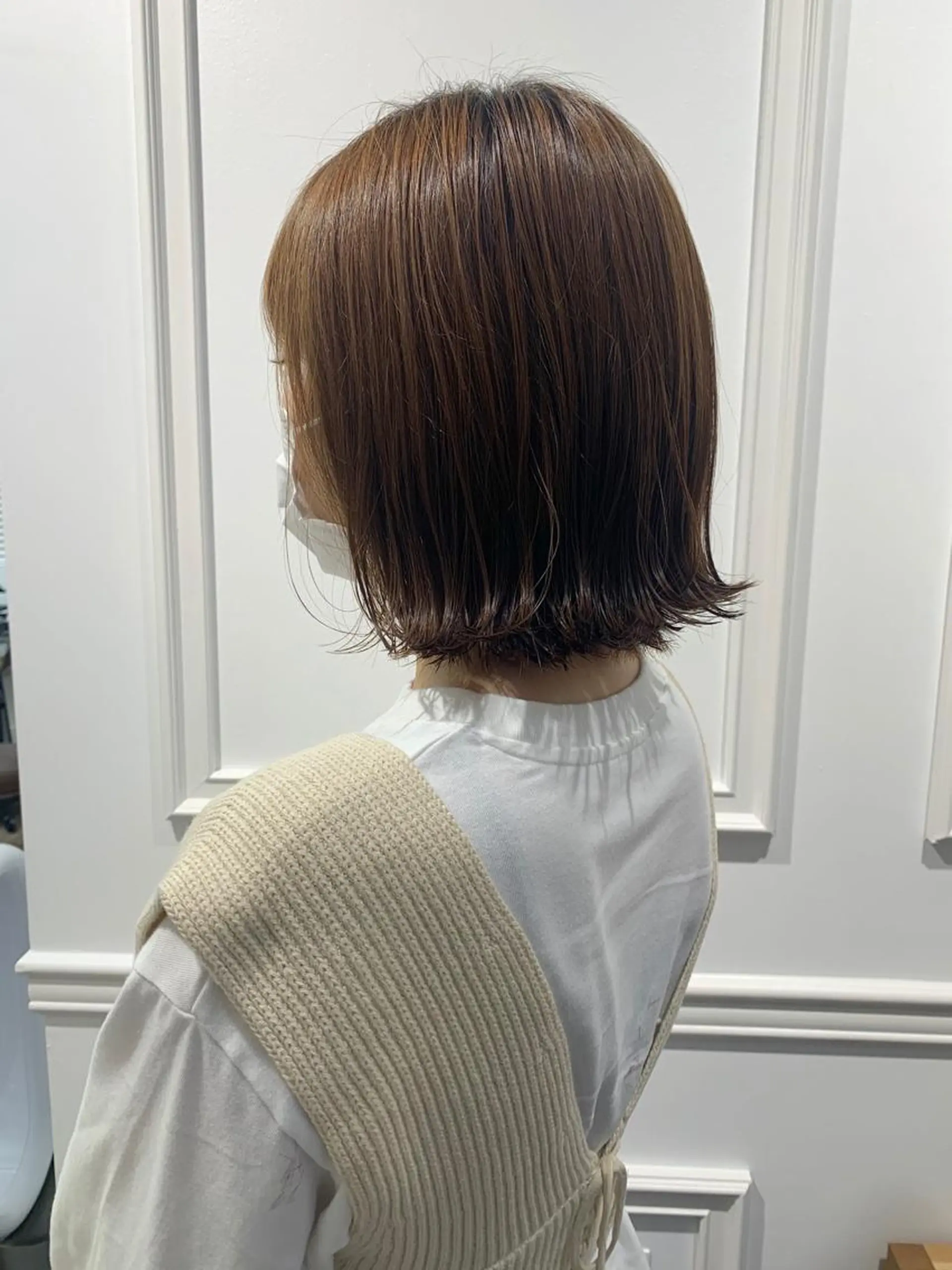 ショート ボブ 外ハネヘア リノヘアーデザイン所属・鈴木 麻希のヘアスタイル