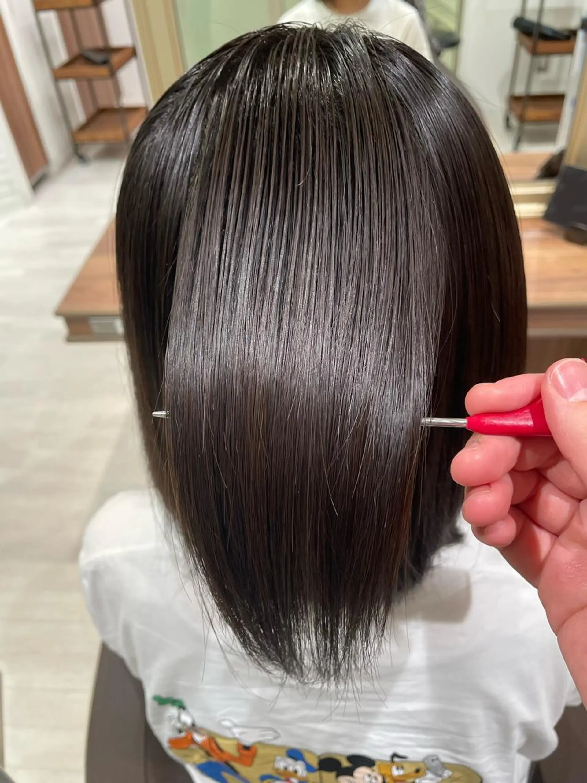 ミディアム 清瀬駅/痛ませない 縮毛矯正/山崎のヘアスタイル
