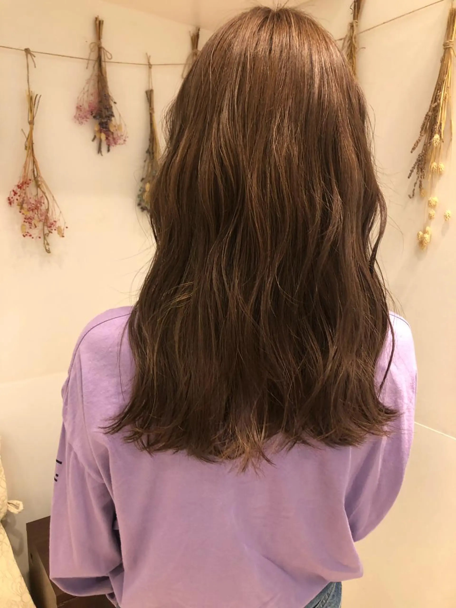 セミロング カラー アッシュ アッシュブラウン ブラウンカラー ラベンダーカラー はだゆうき @hadadan08のヘアスタイル