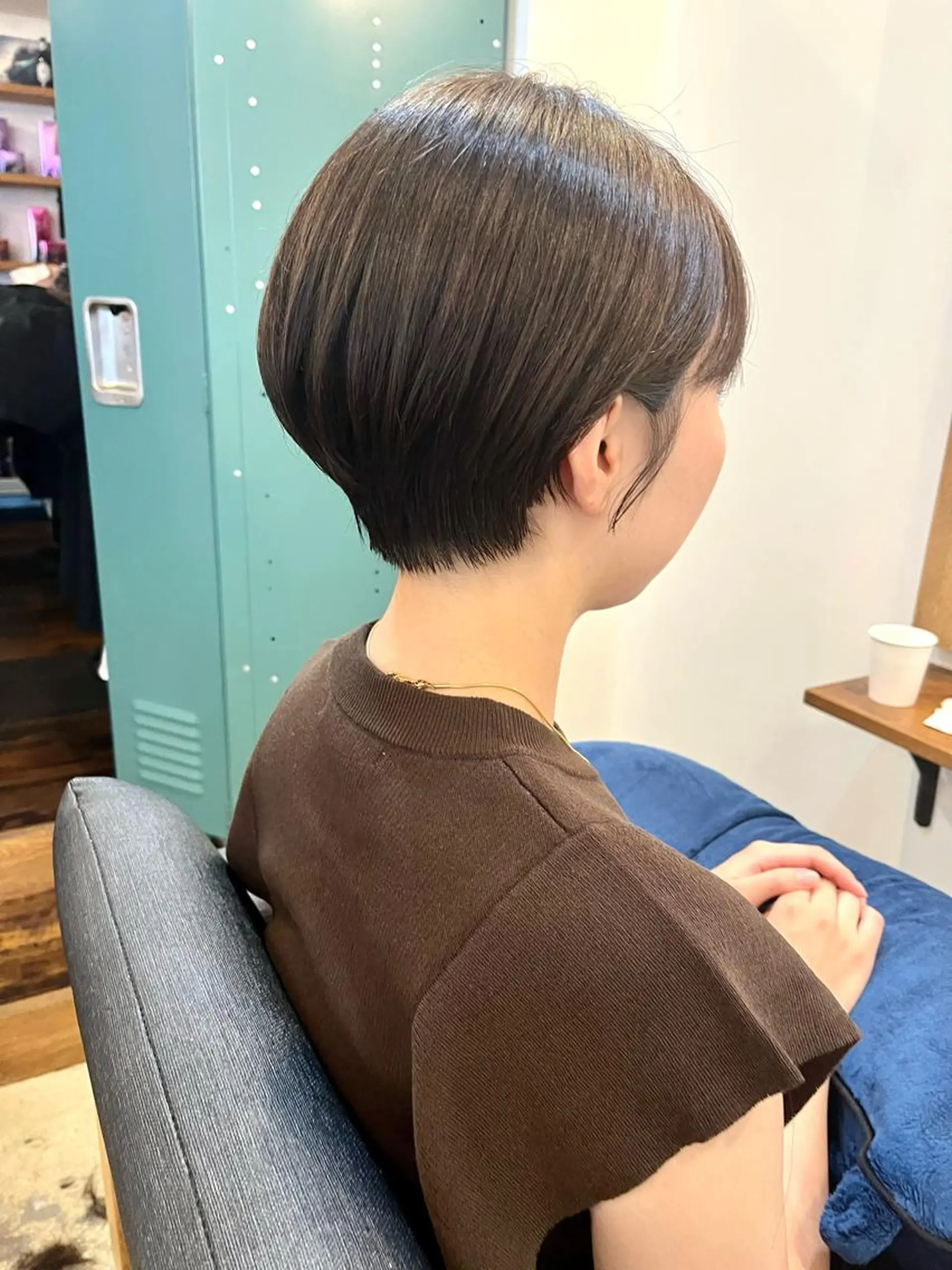 ショート カラー ショートボブ 丸みショート ボブ ショートヘア カット ヘアカラー トリートメント 🍒【Lib】 AIRI 🍒のヘアスタイル