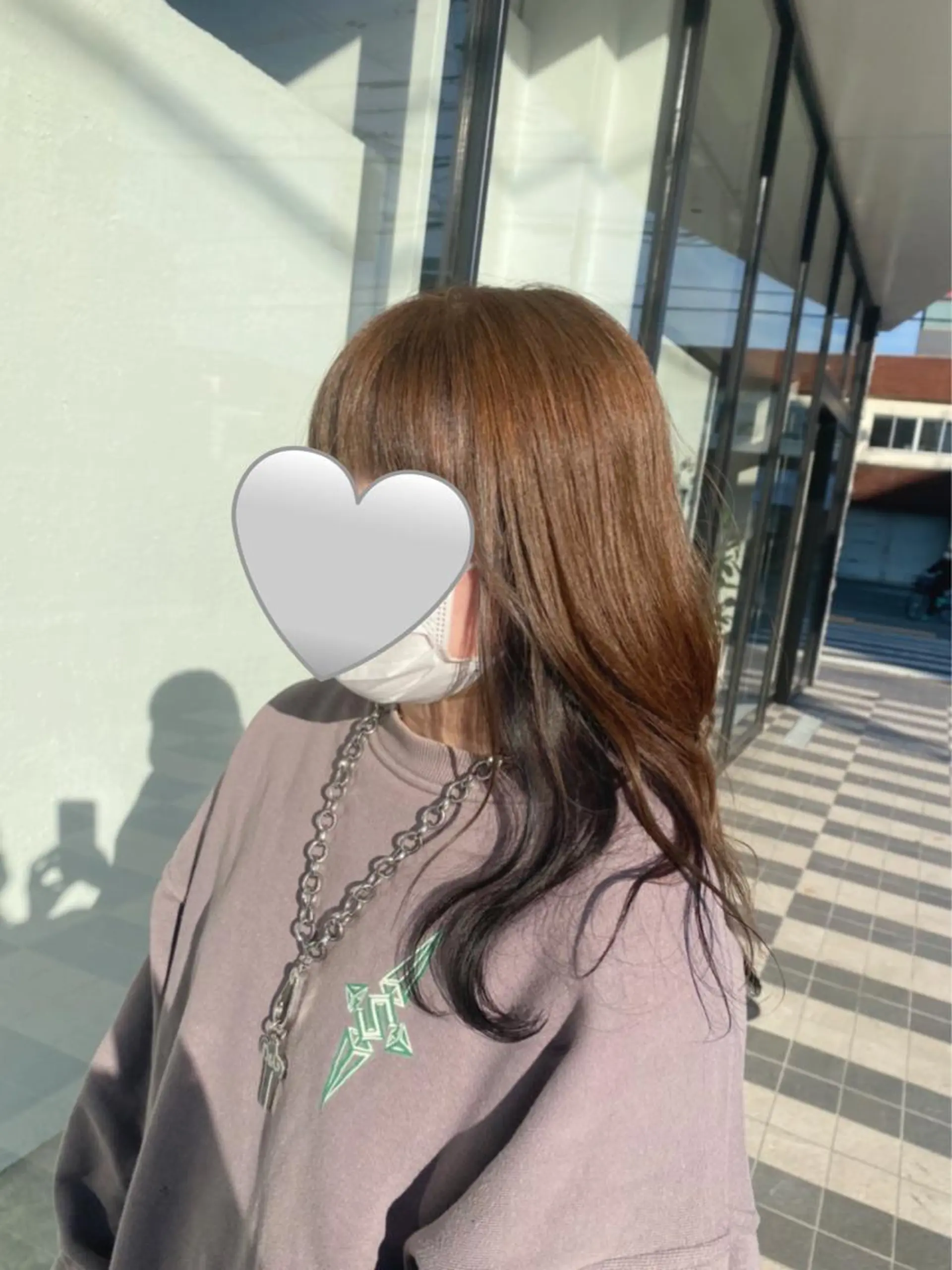 カラー ベージュカラー 黒髪 オスズ 🎀´-のヘアスタイル