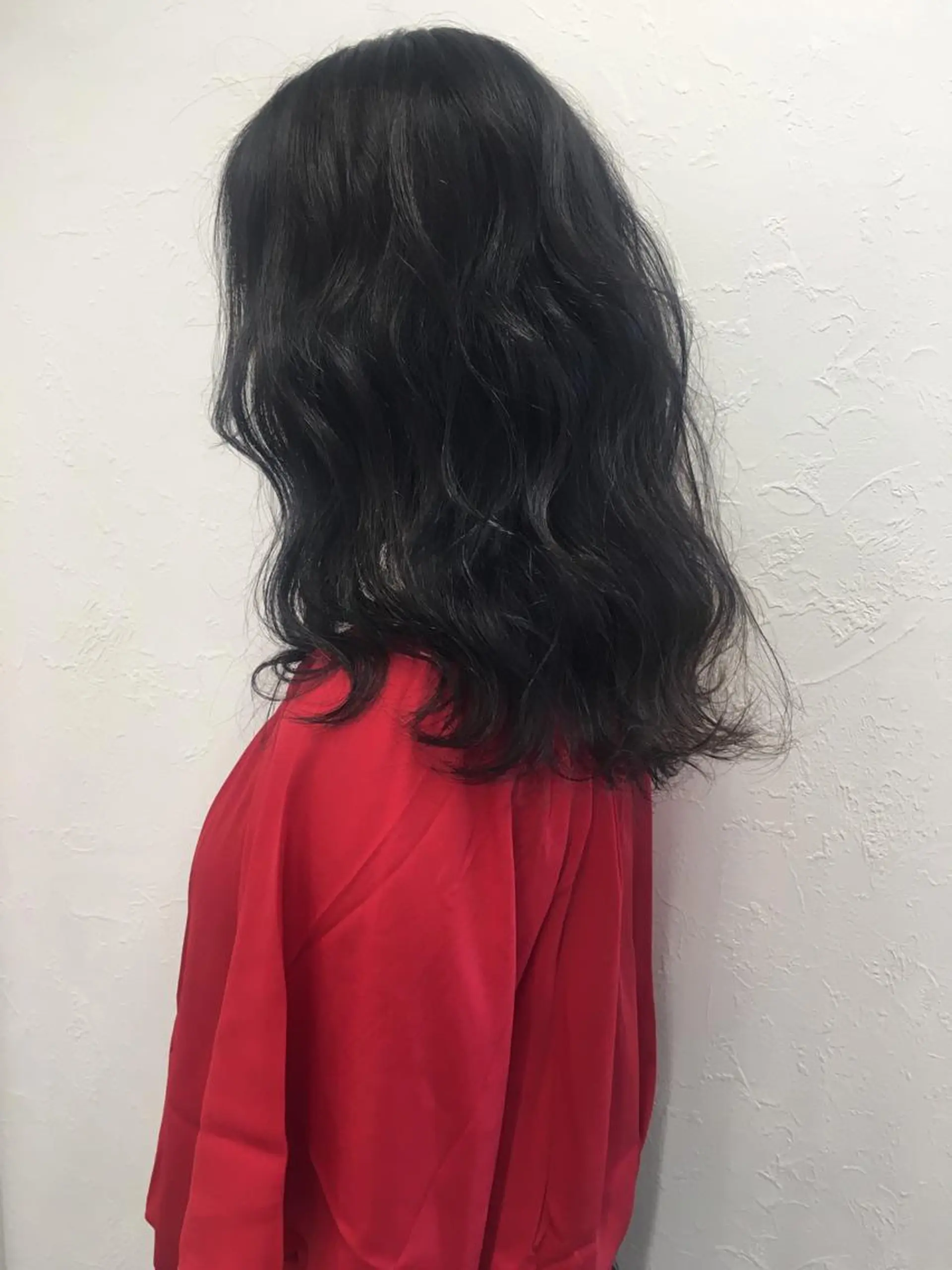 カラー 黒髪 ブルーカラー ブルーブラック 2nd所属・🤍2nd🤍田所 美希のヘアスタイル