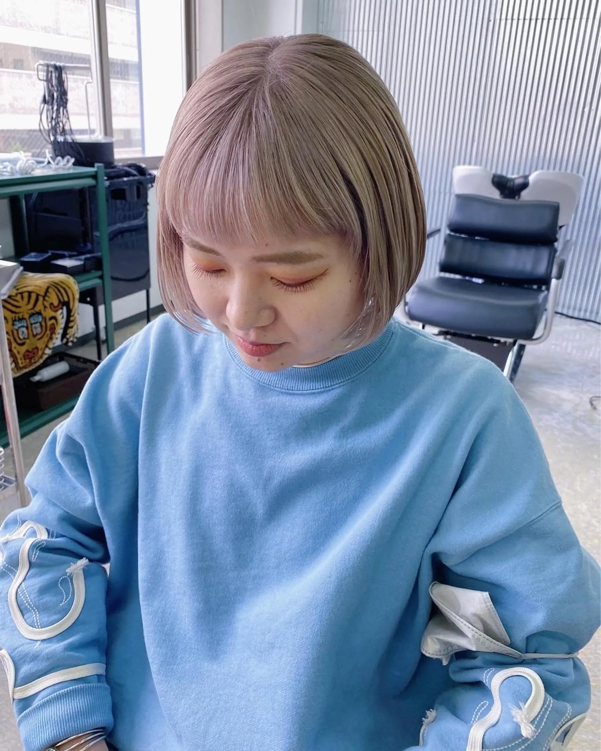 ショート カラー ヘアカラー トリートメント COM所属・美髪ナチュラルヘア のぐちよしきのヘアスタイル