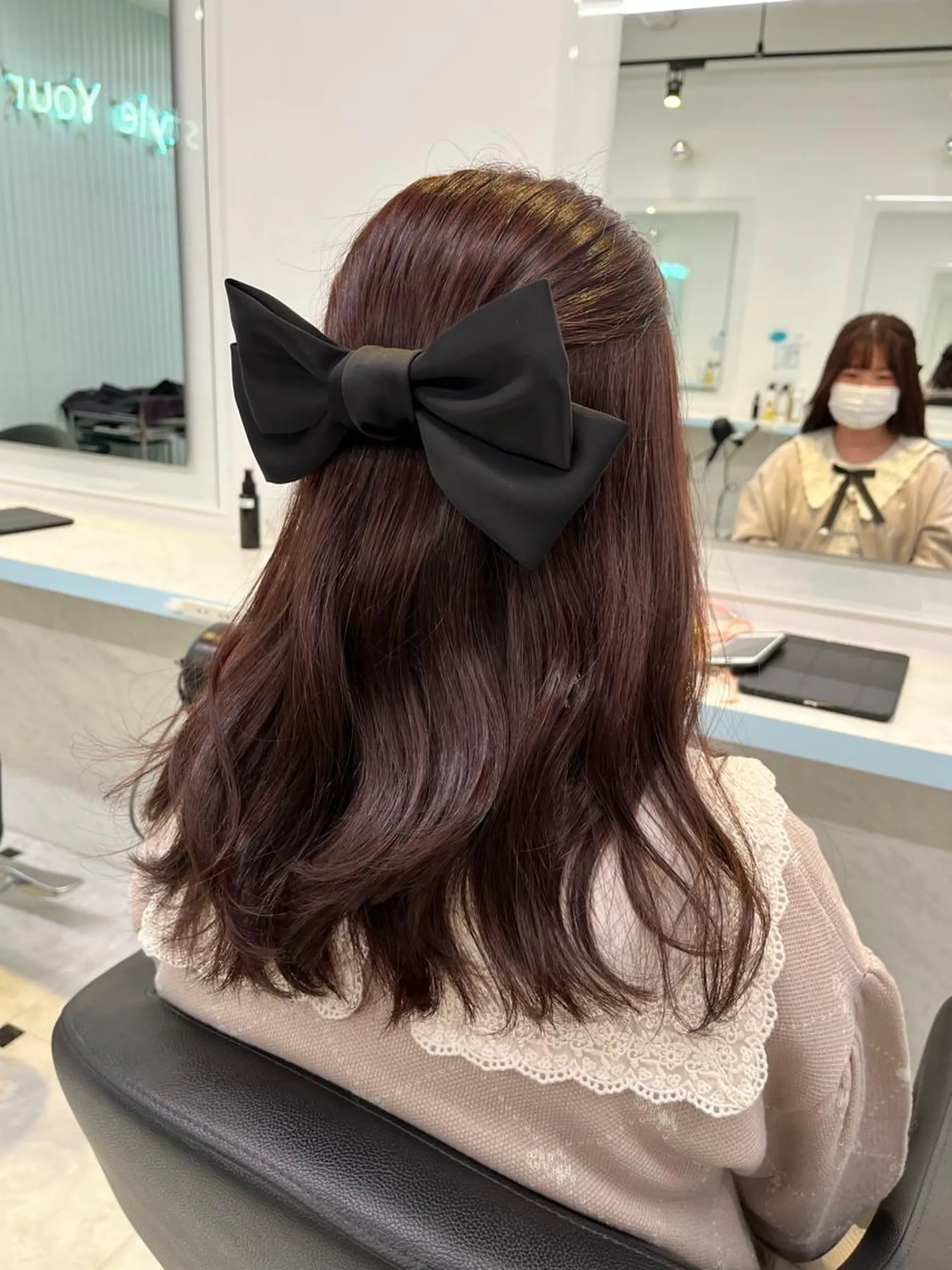 ミディアム カラー ヘアアレンジ 愛されカラー🩷 はるなのヘアスタイル