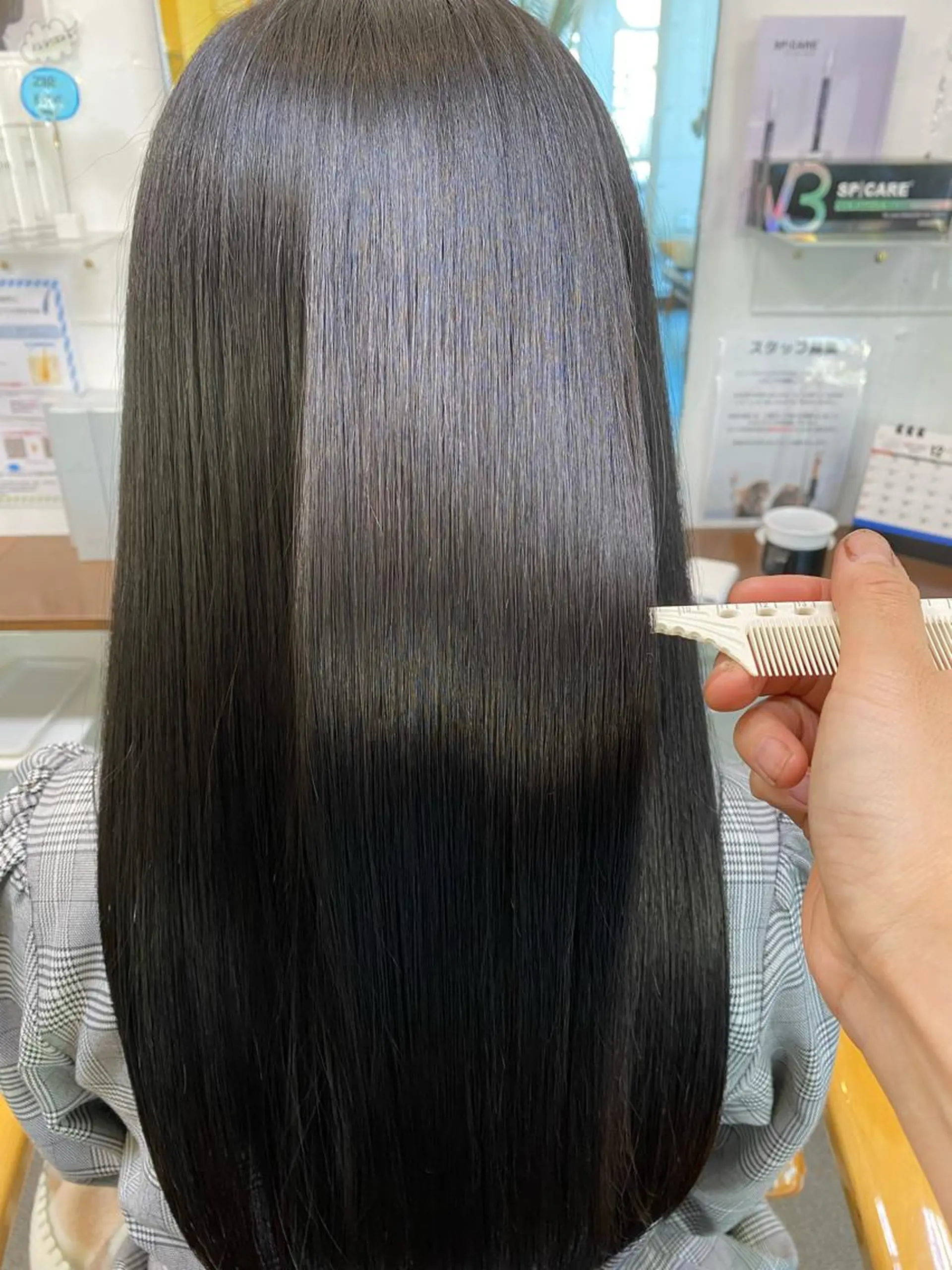 ロング 髪質改善 縮毛矯正 トリートメント カット トリートメント 【髪質改善】に特化 オリーブオイルクラブのヘアスタイル