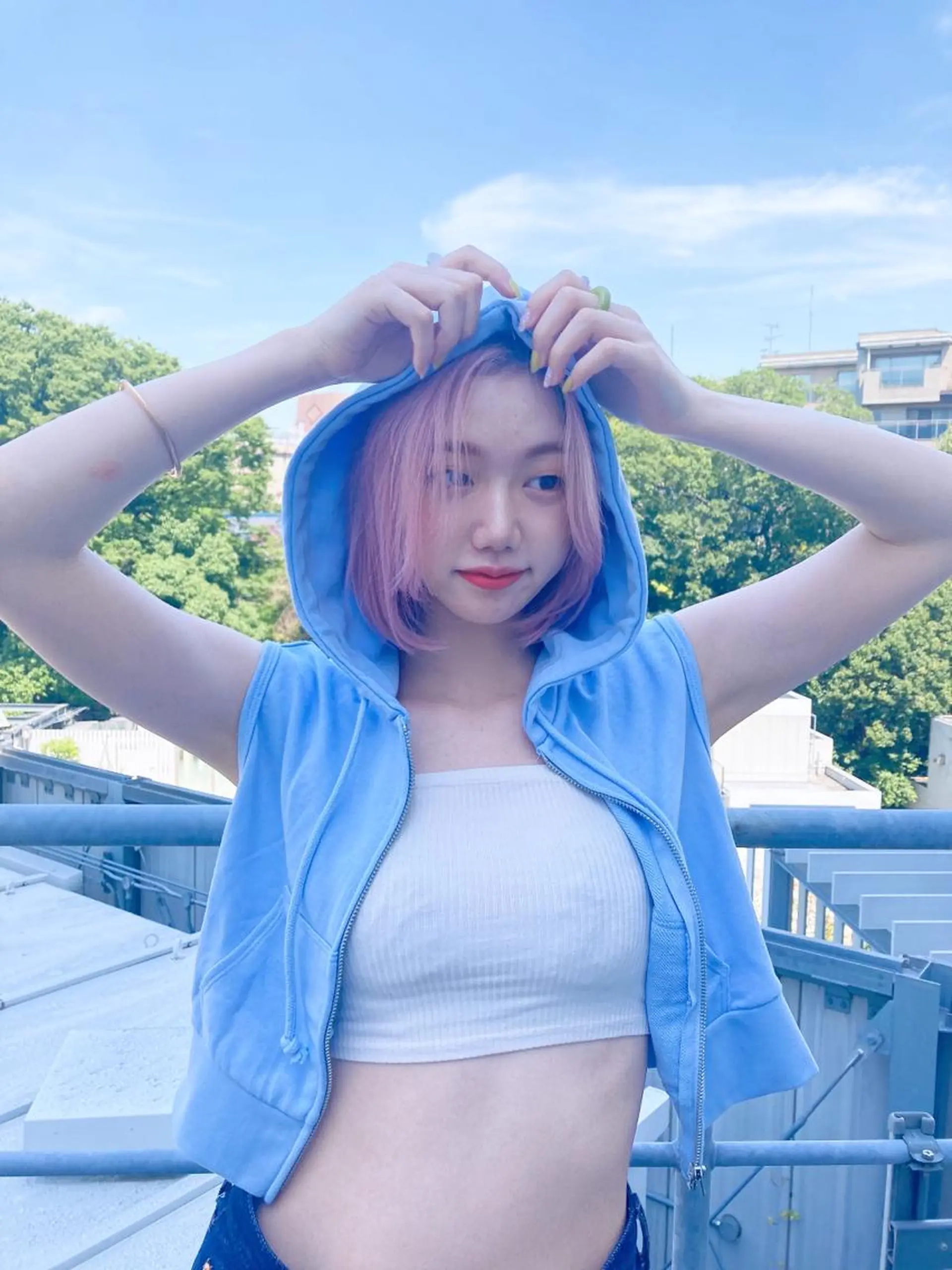 ミディアム MiRI💜地毛級 エクステ✖似合わせ技のヘアスタイル