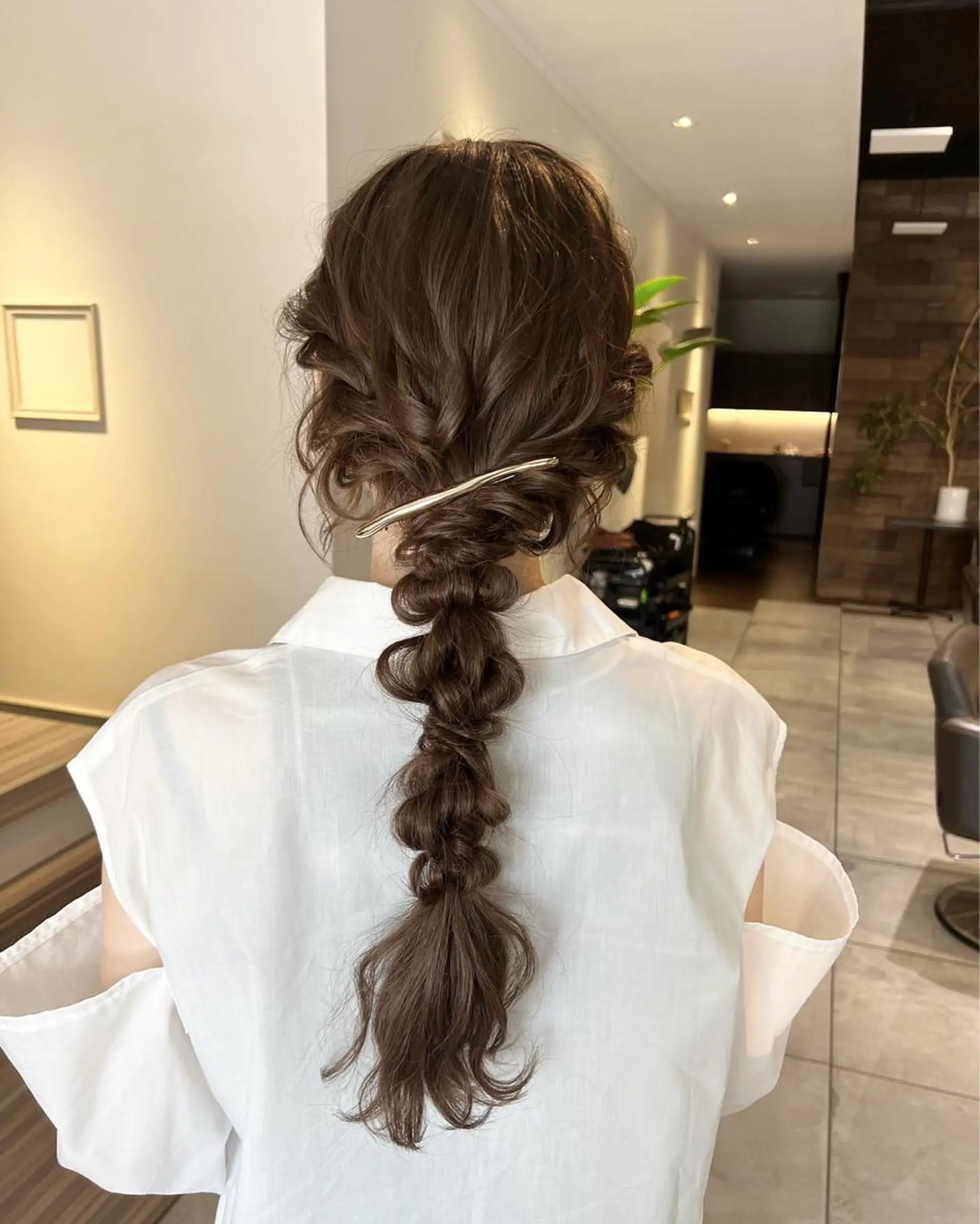 ロング ヘアアレンジ 結婚式・ブライダル ロング ヘアセット 西村 美羽のヘアスタイル