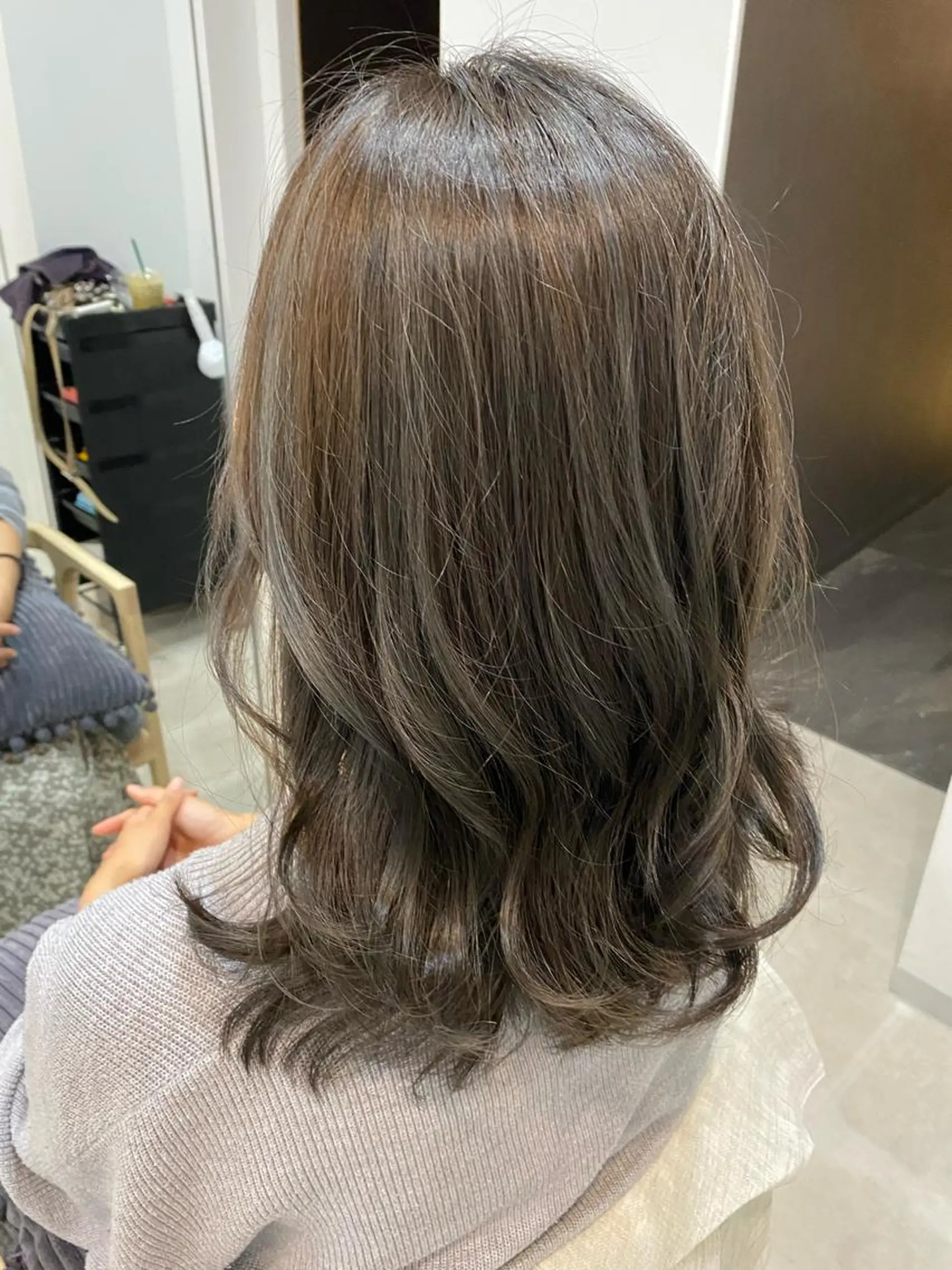 ミディアム カラー ヘアアレンジ いわい せよりのマツエク・マツパデザイン