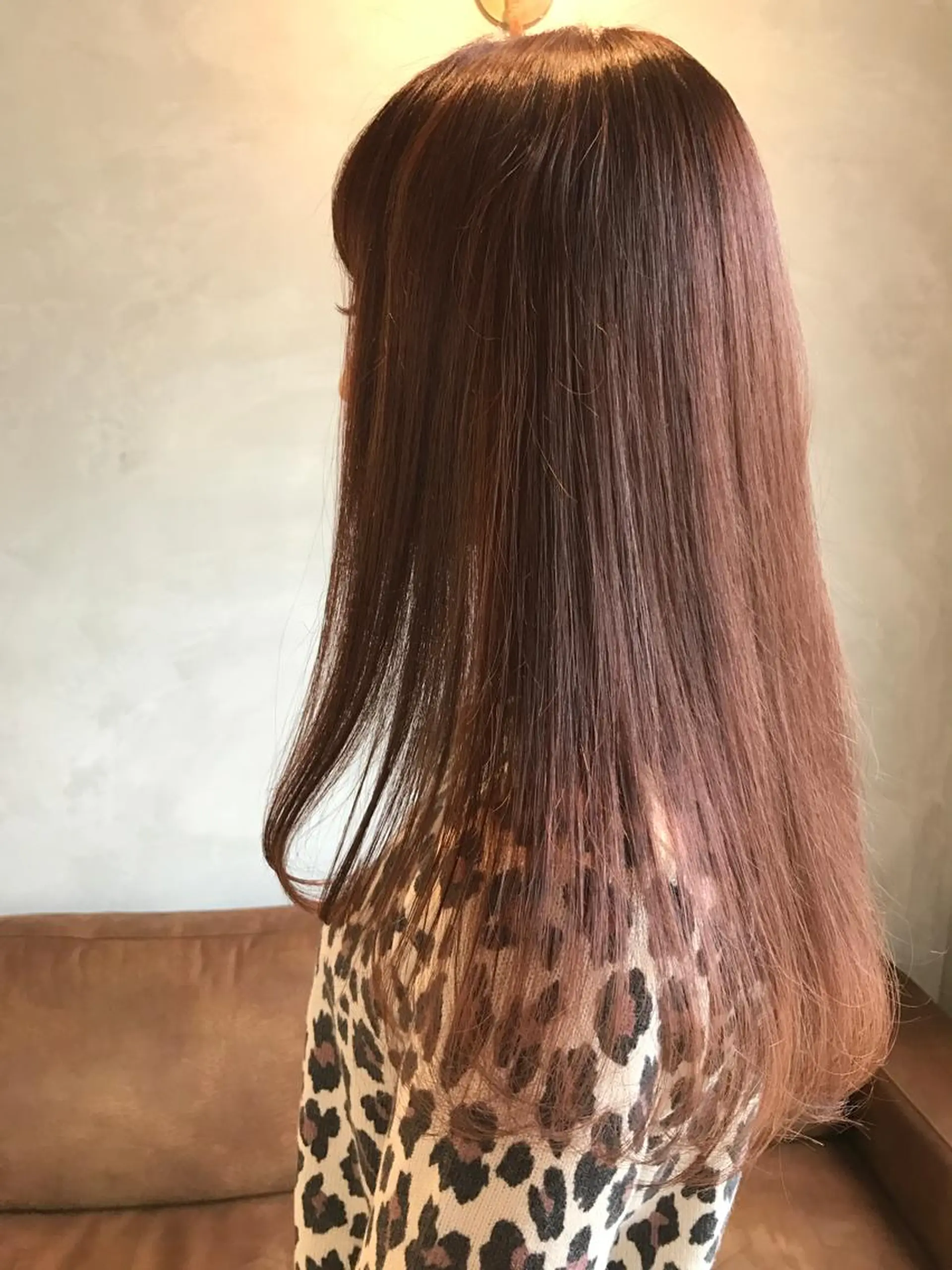 ロング カラー 透明感カラー グラデーションカラー ピンクカラー ピンクパープル パープルカラー クドウレイ fifth渋谷のヘアスタイル