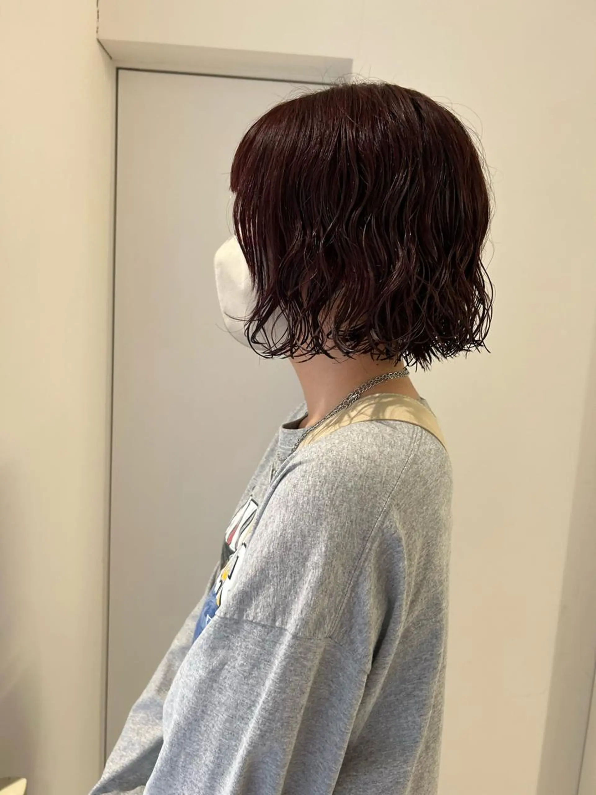ショート カラー パーマ ボブ 、 、のヘアスタイル