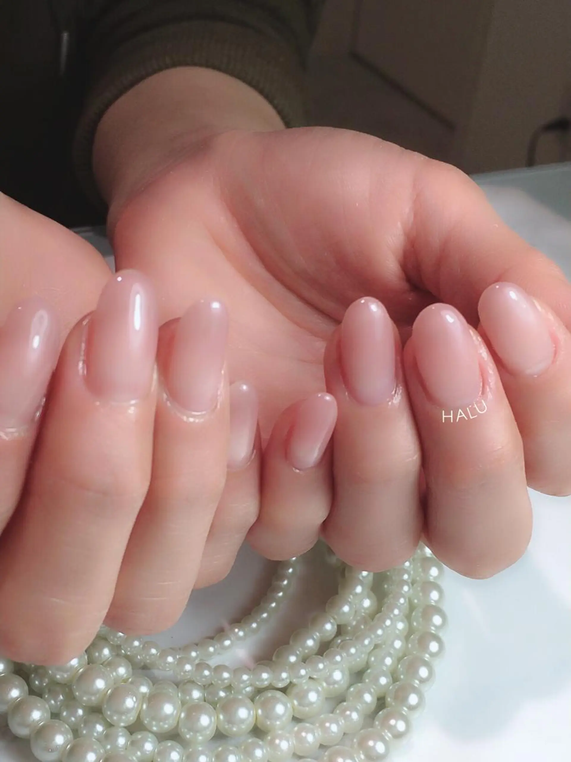 ネイル ピンク ぷっくりネイル HALU ハルのネイルデザイン