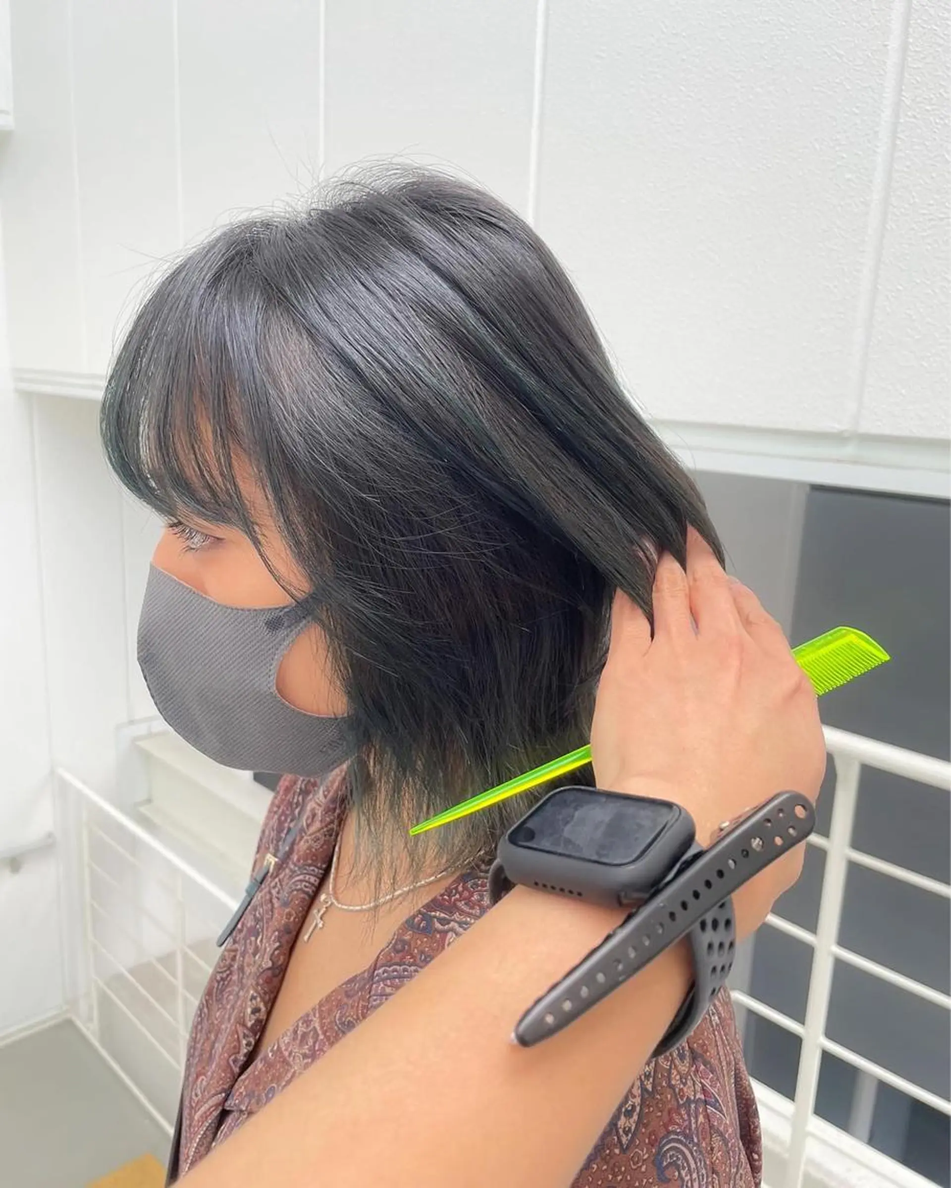 ショート ボブ デート ハイライト 髪質改善 韓国風ヘア トリートメント 【20代ダメージ毛に 髪質改善】のヘアスタイル