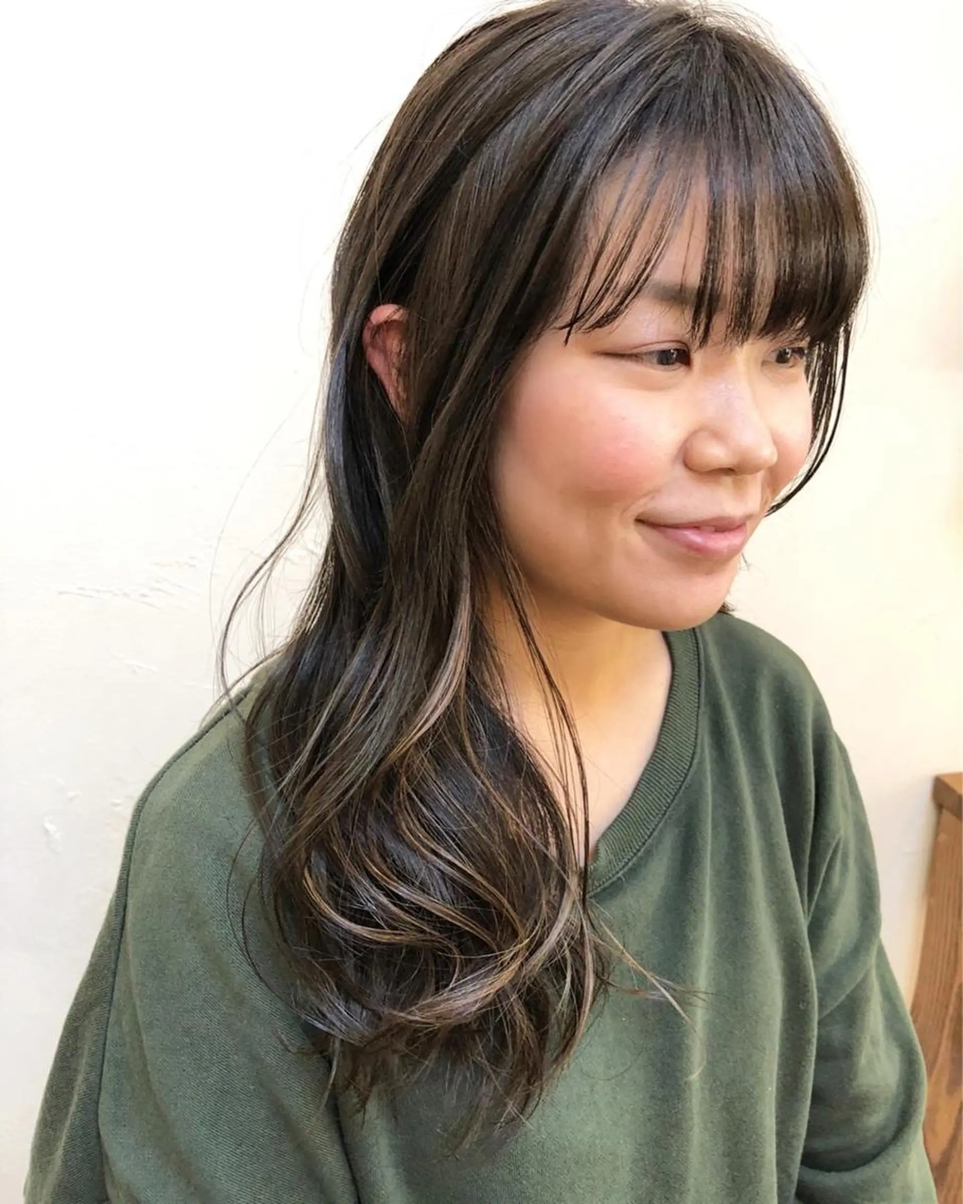 ロング カラー ハイライトカラー ハイライト luve heart's And Be  minamisemba所属・脇坂 佳世の眉毛・アイブロウイメージ