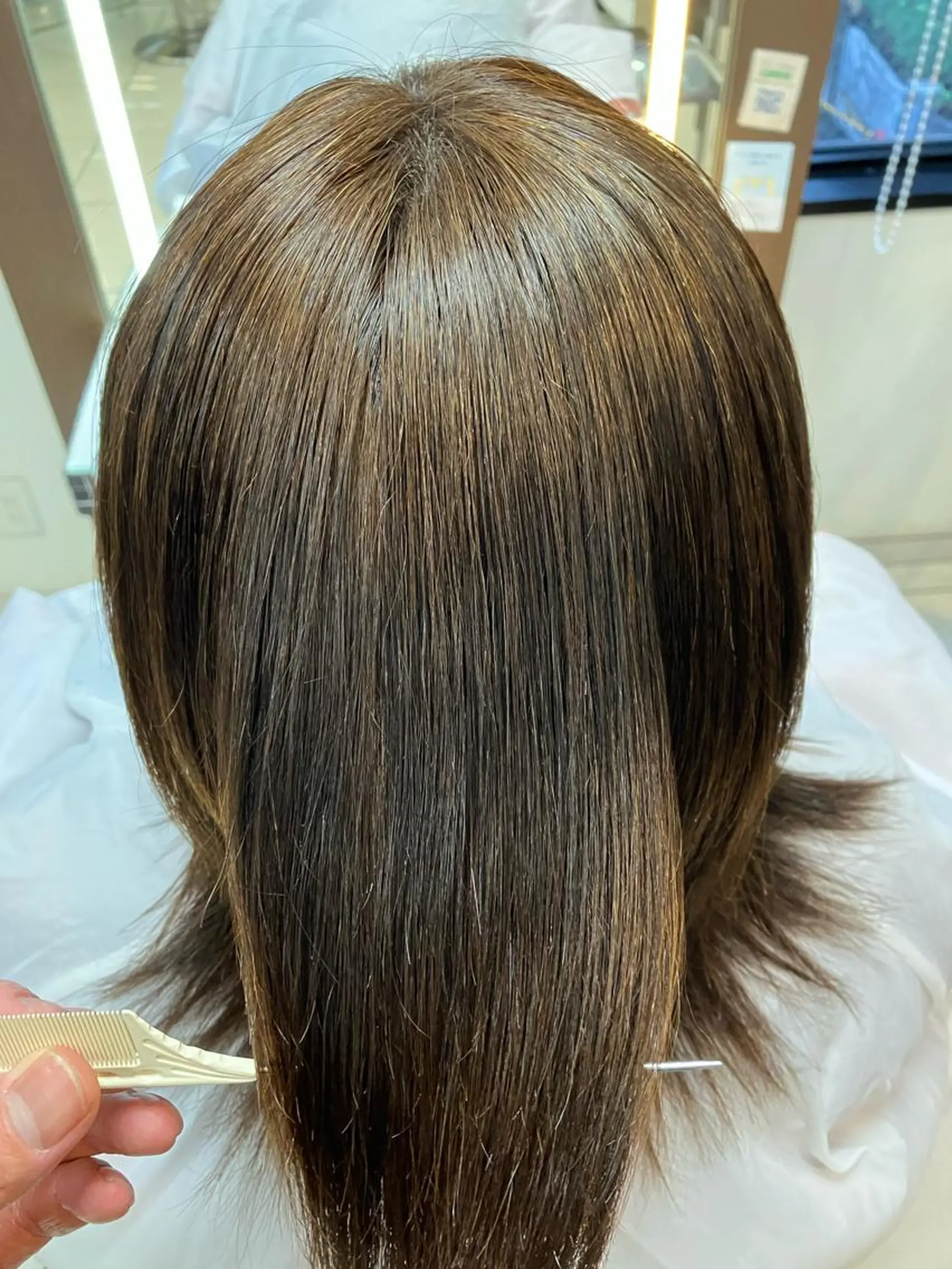 ミディアム 縮毛矯正 style 横浜のヘアスタイル