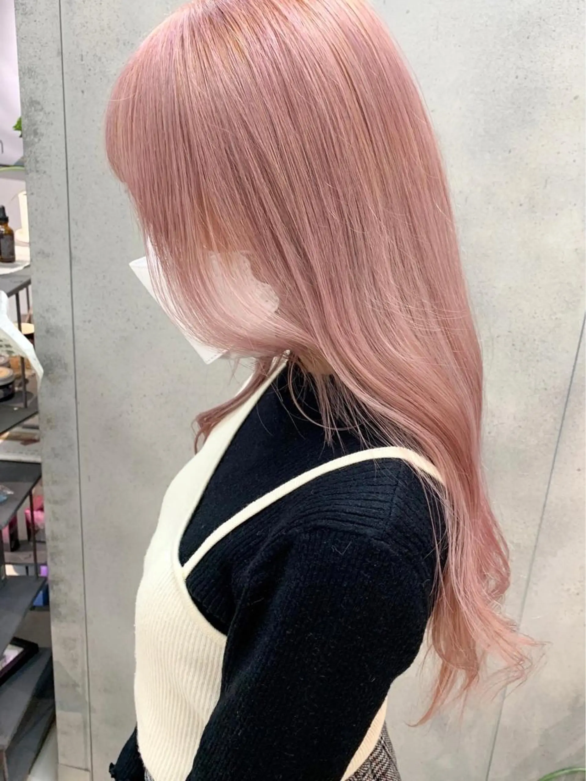 ロング カラー ボブ/透明感ベージュ 🫧クルミ🌟のヘアスタイル