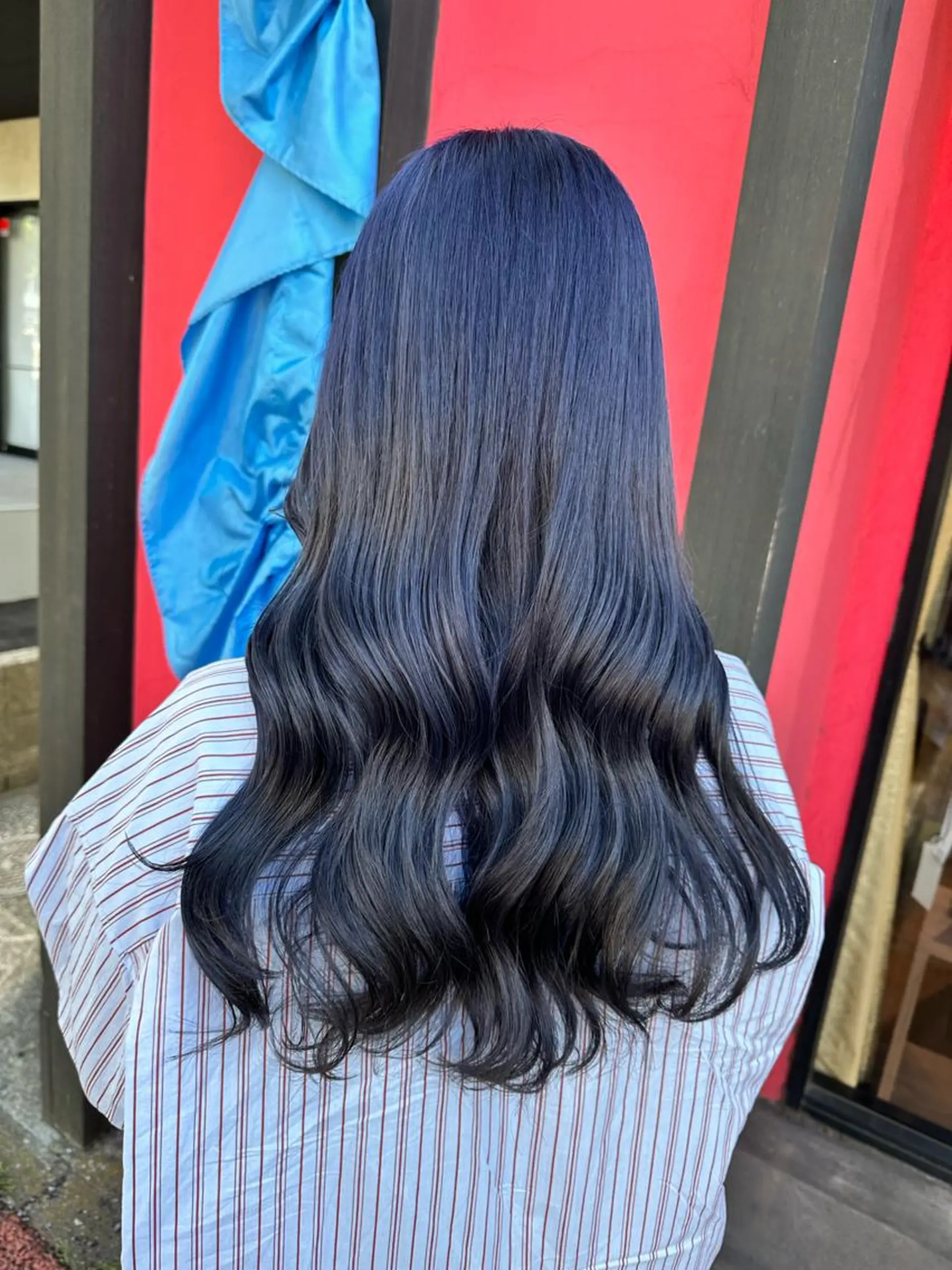 ロング カラー プルエクステ ブリーチ ブラウンカラー ケアブリーチ ダークブラウン 吉川 舞雪のマツエク・マツパデザイン