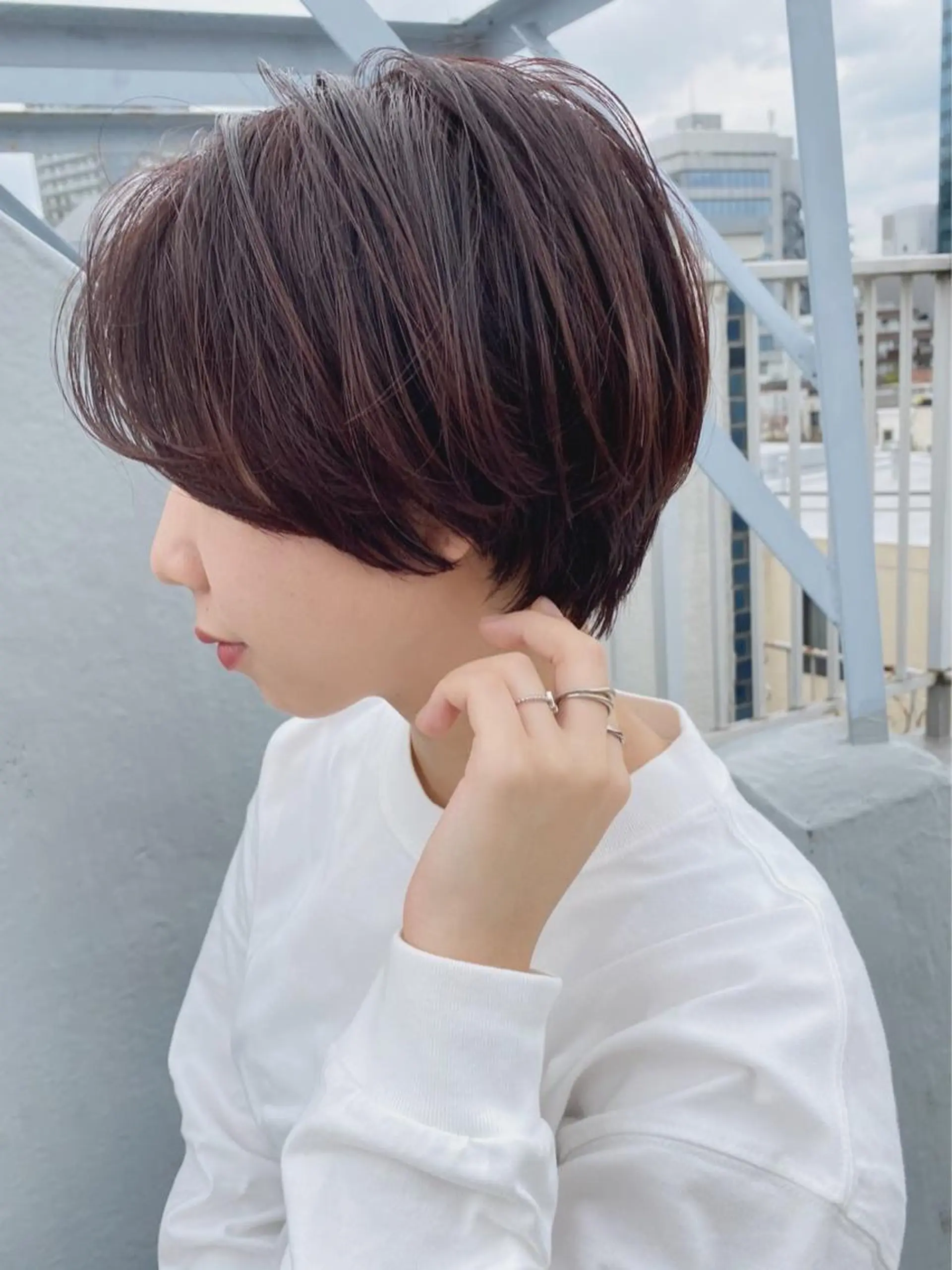 ショート パーマ カット ヘアカラー 小顔ショート✁ ⁂Yukari⁂のヘアスタイル