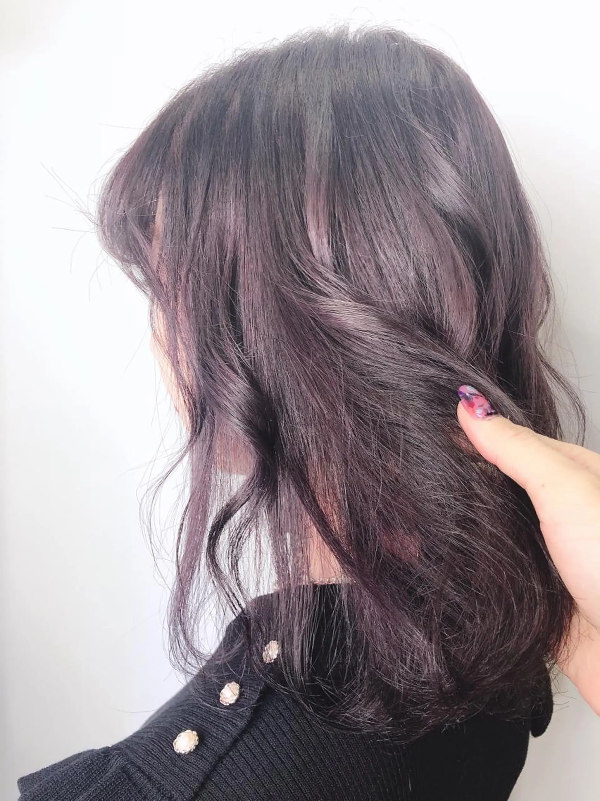 ミディアム カラー 🧸プルエクステ❤︎ ネイルKAO🧸のヘアスタイル