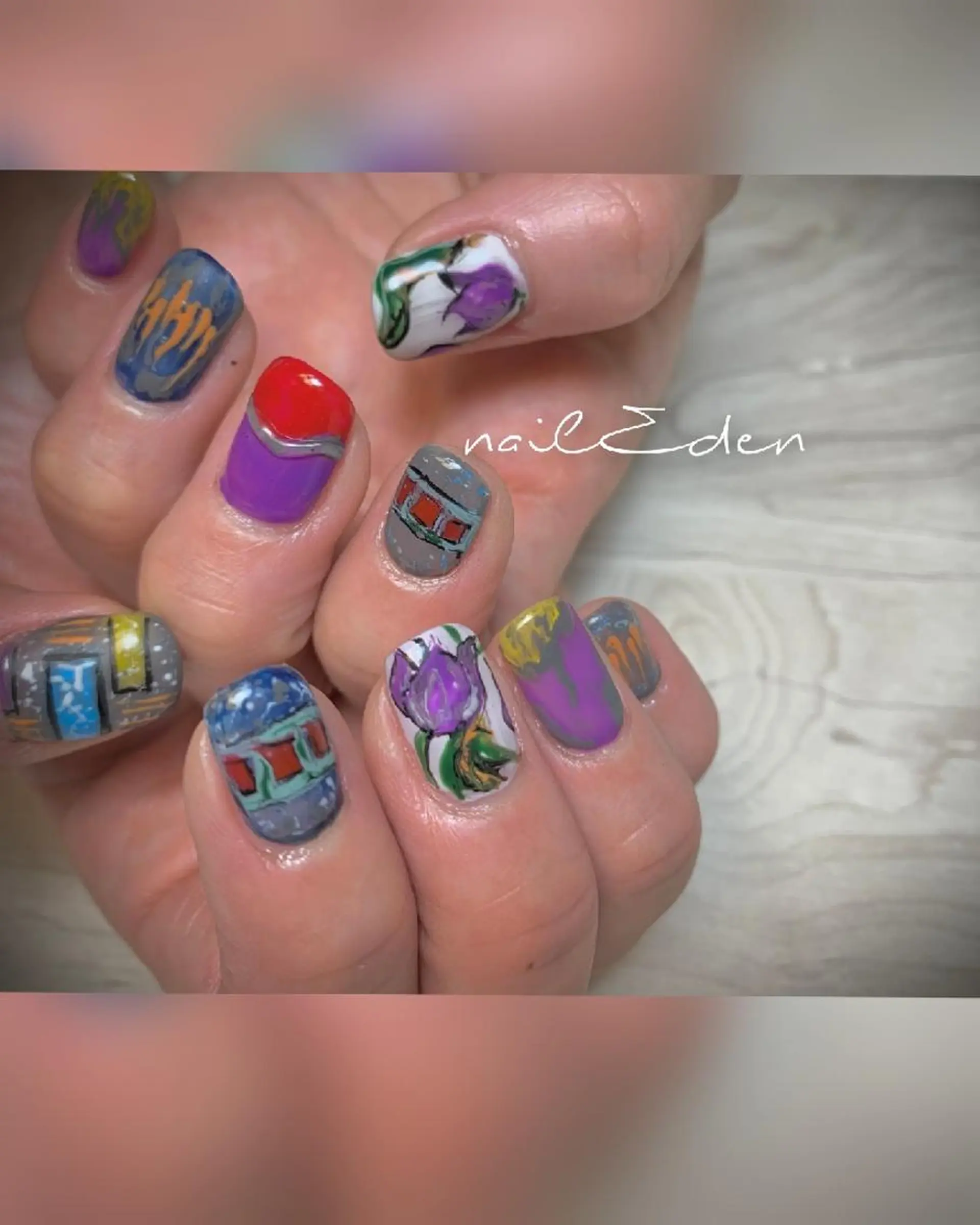 ネイル 持ち込み ハンドネイル ハンドケア Eden　private nail saron所属・Eden ♾️のネイルデザイン