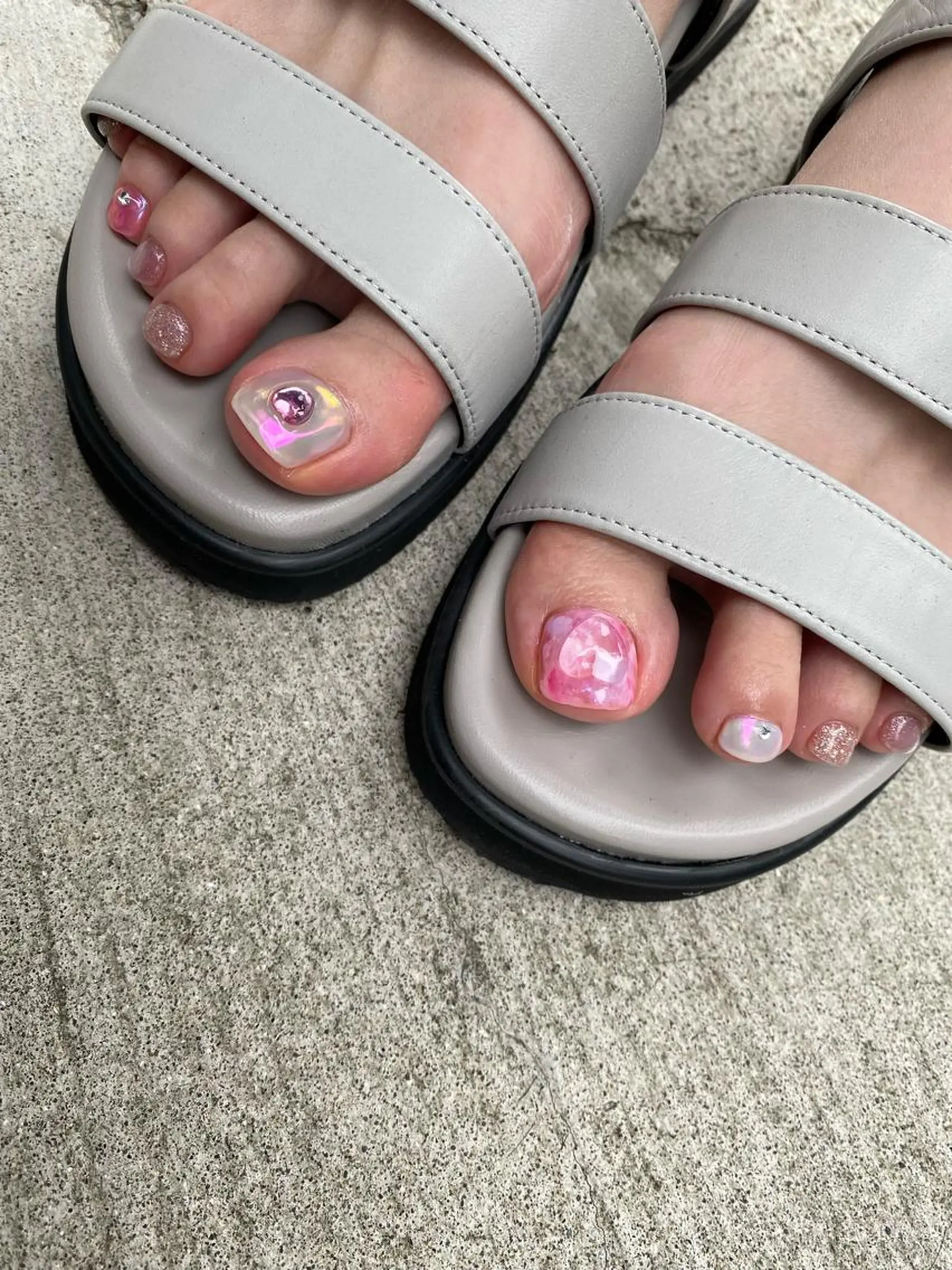 ネイル ピンク 🌼大西洋子 laughl🌼のネイルデザイン