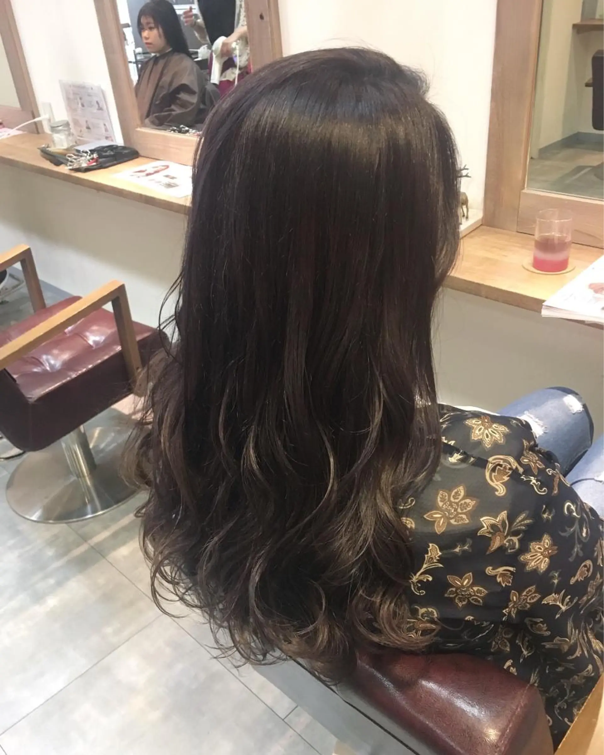 ロング カラー アッシュ ラベンダーカラー ラベンダーアッシュ hair salon Ranun髪質改善のヘアスタイル