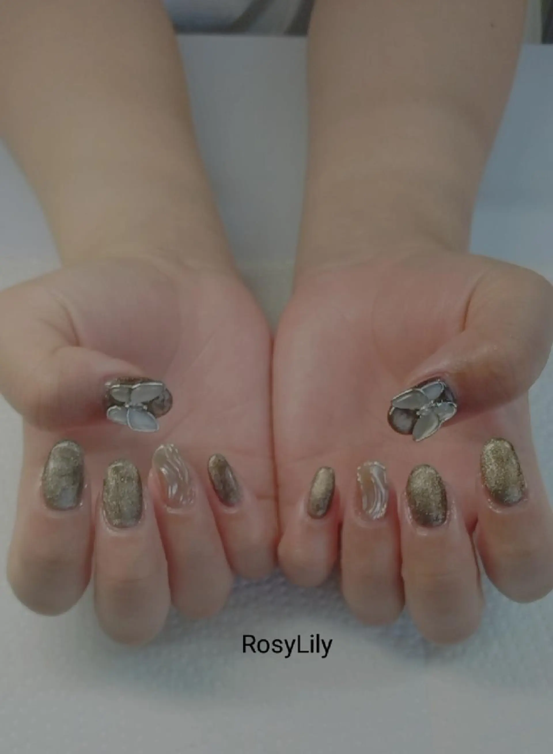 ネイル マグネットネイル 持ち込み プライベートサロン RosyLily所属・プライベートサロン Rosy Lilyのネイルデザイン