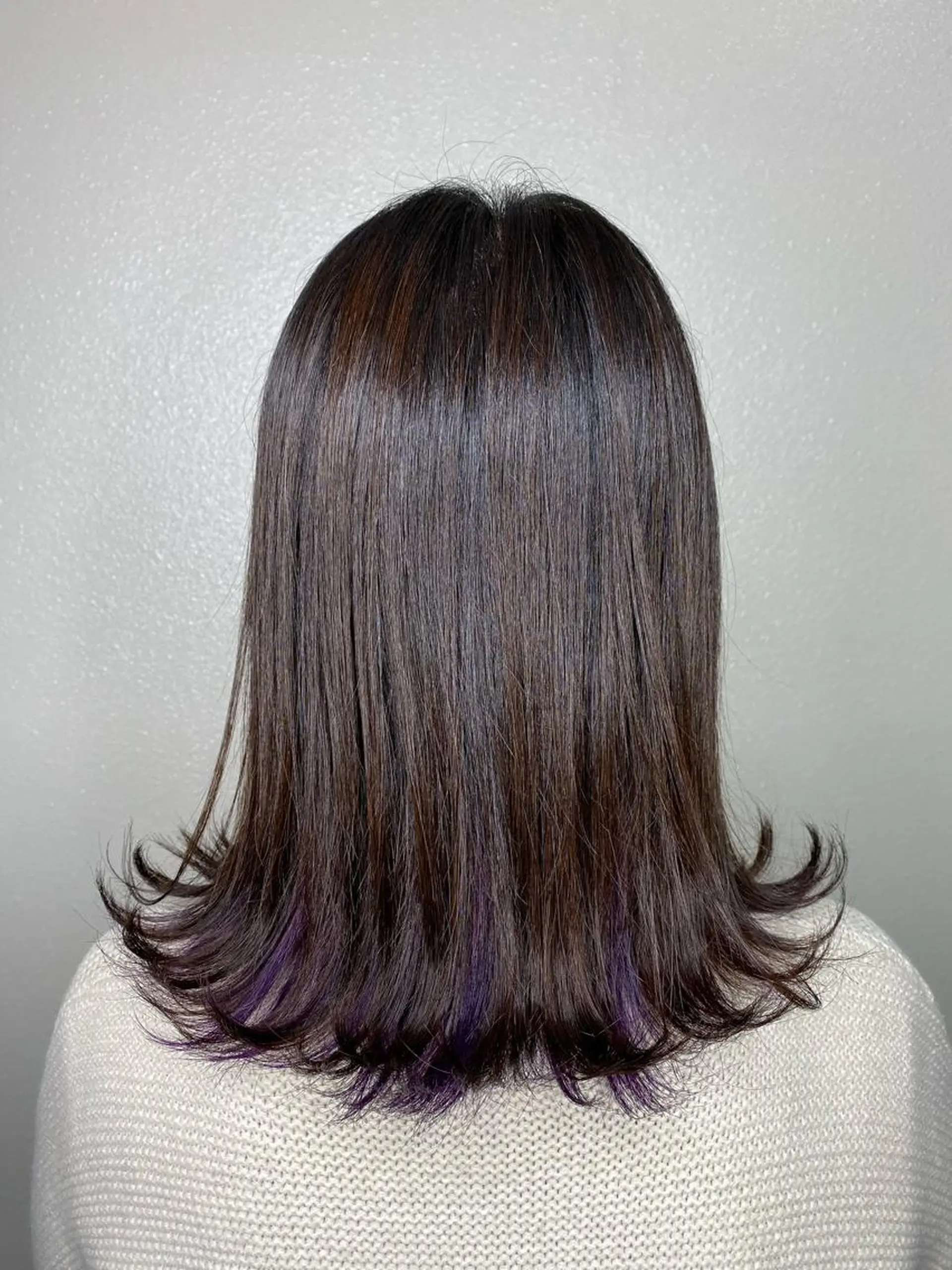 ミディアム カラー 髪質改善ストレート髪 質改善カラー特化中崎のヘアスタイル