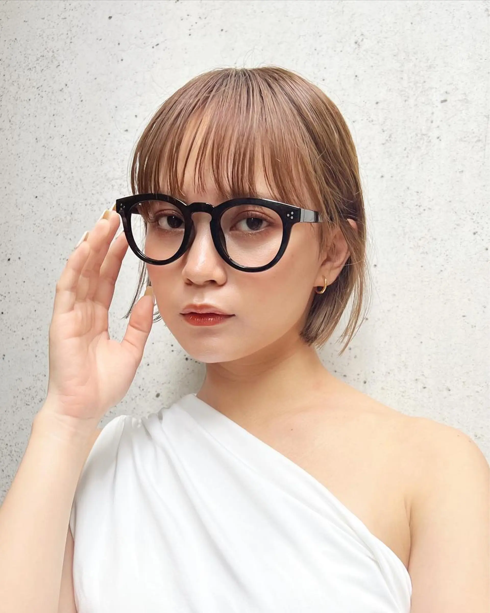 ショート カラー ベージュカラー 透明感カラー グレージュ ボブ カット ヘアカラー トリートメント レイヤー専門家 ダブルカラー修のヘアスタイル