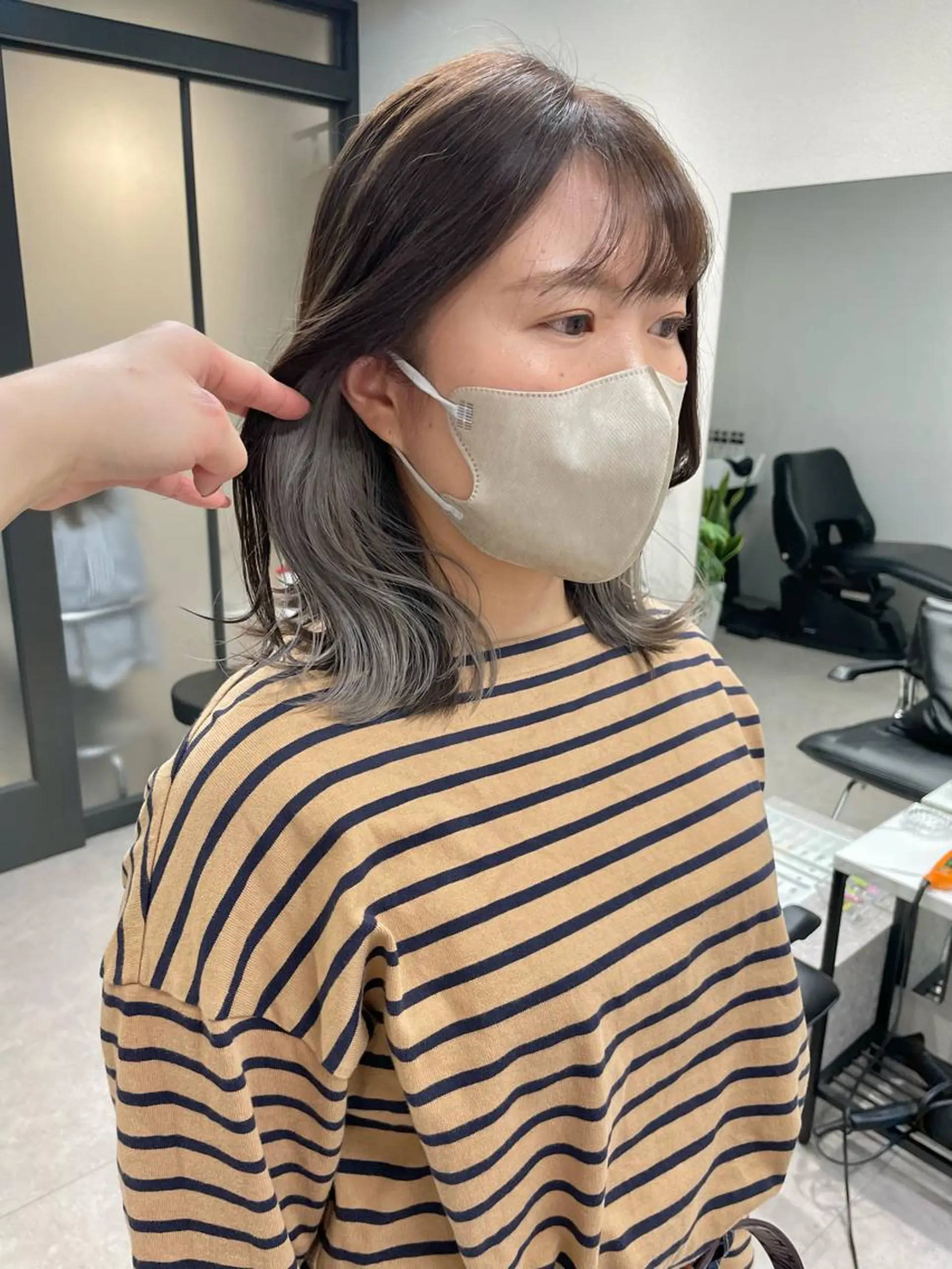 ミディアム ヘアカラー 🌸インナーカラー 🌸藤井春華のヘアスタイル