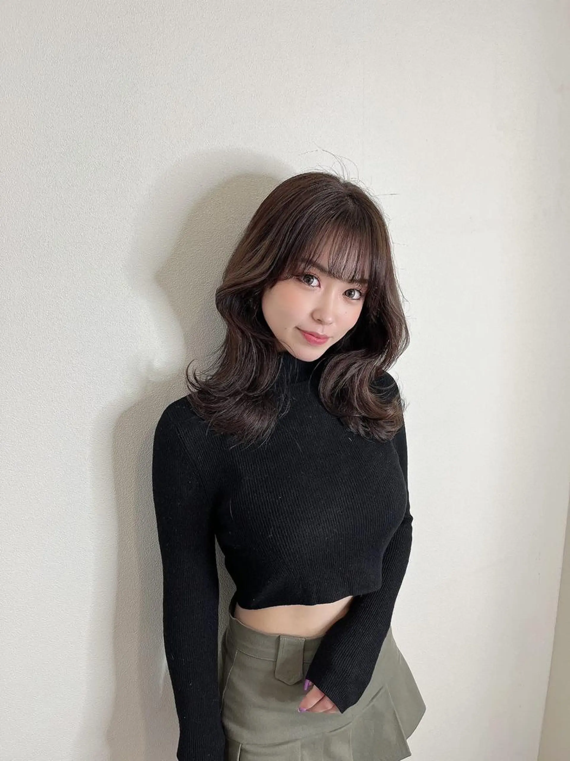 ミディアム カラー ヘアアレンジ ブラウンカラー ショコラブラウン くびれヘア 髪質改善特化 🫧松野力也のヘアスタイル