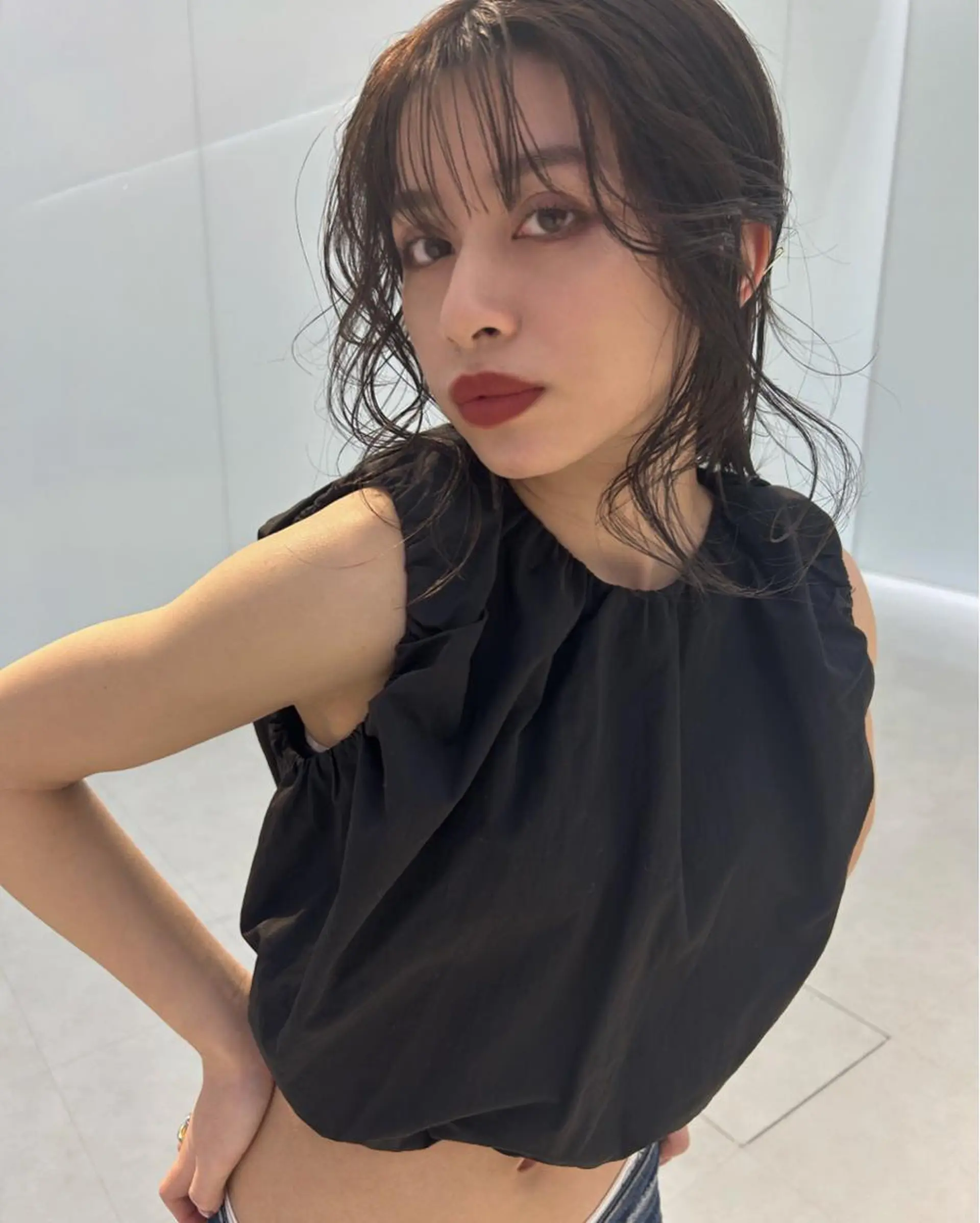 セミロング カラー ヘアアレンジ buy your own flowers:kava所属・yoda karenのヘアスタイル