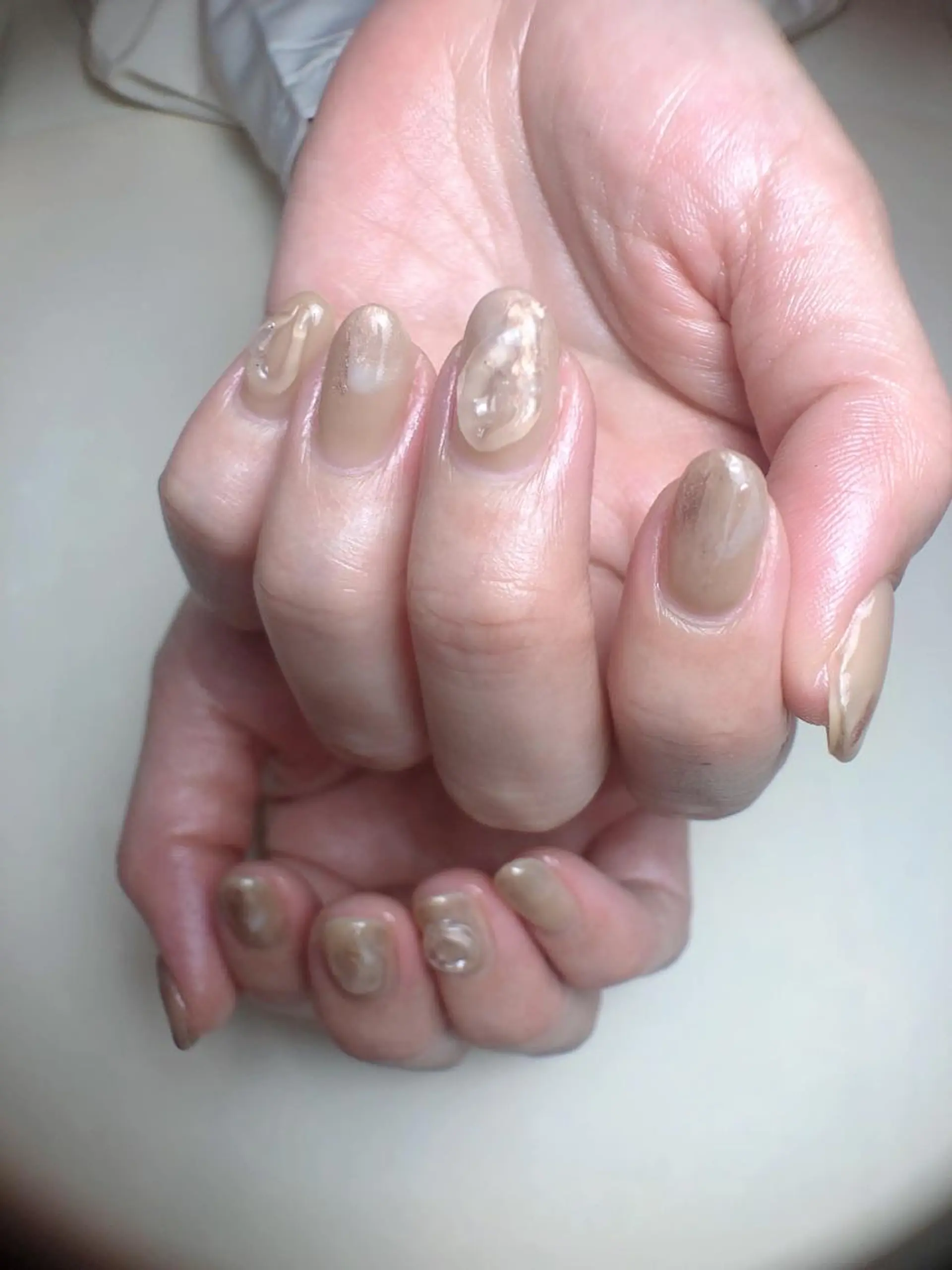 ネイル アートネイル ニュアンスネイル Nail ビ爪のネイルデザイン