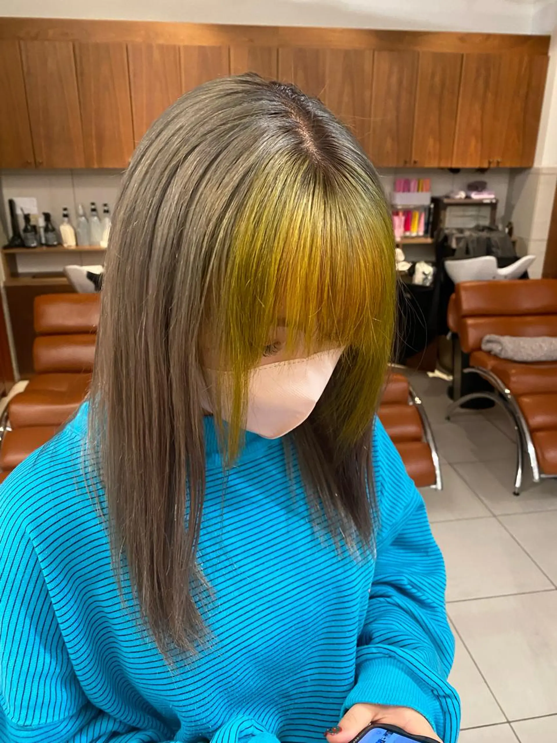 セミロング カラー ヘアカラー トリートメント 艶カラー/耳つぼ/ 渡辺奈緒のその他イメージ