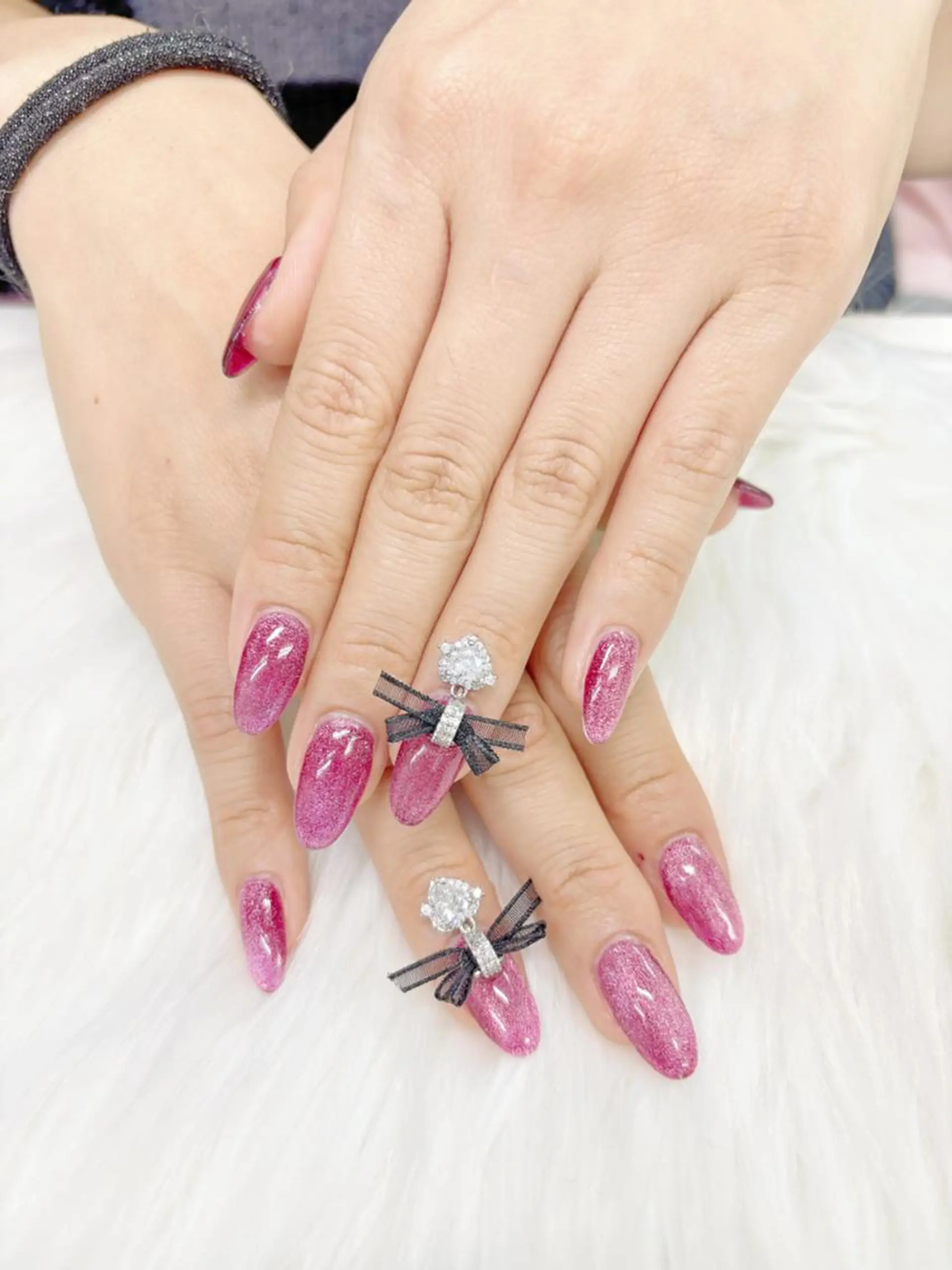 ネイル 長さ出し ジェルネイル マグネットネイル 持ち込み パラジェル ハンドネイル リラネイル すみれのネイルデザイン