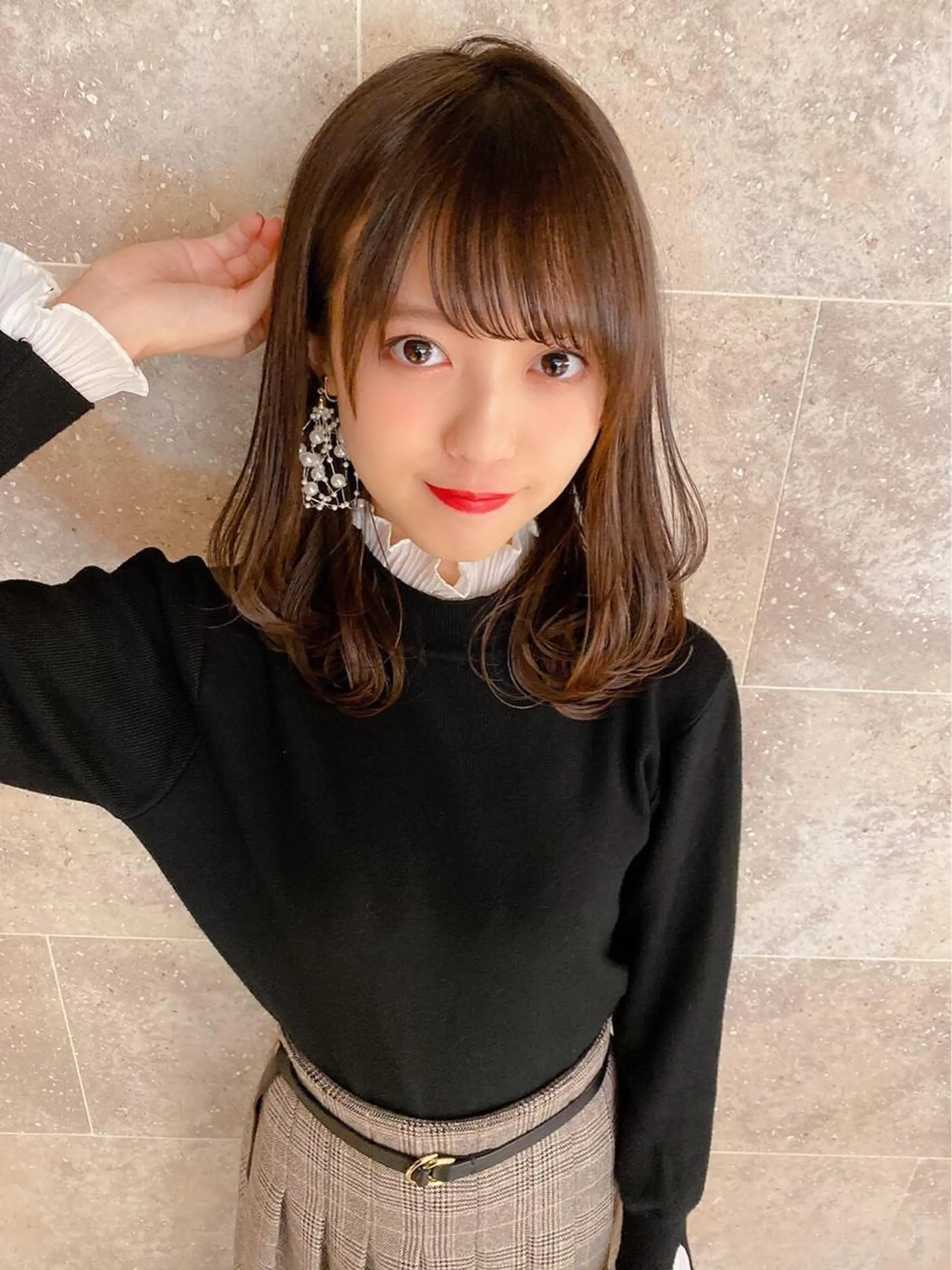 ミディアム カラー ヘアアレンジ 女性が憧れる ショート/角田愛和のヘアスタイル