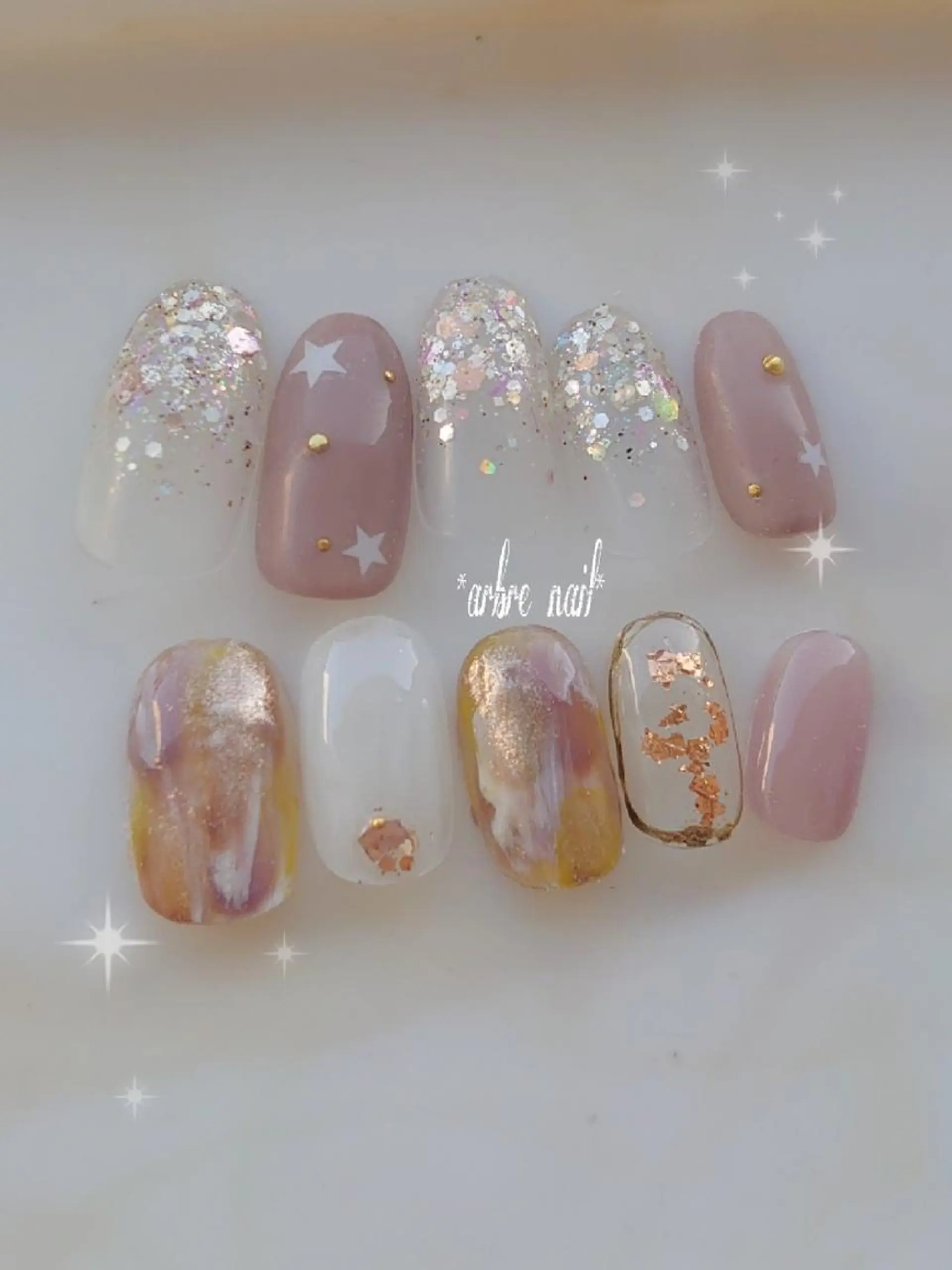 ネイル ＊arbre nail＊.アーブルネイル所属・✯.。 arbre  nail 。✯.のネイルデザイン