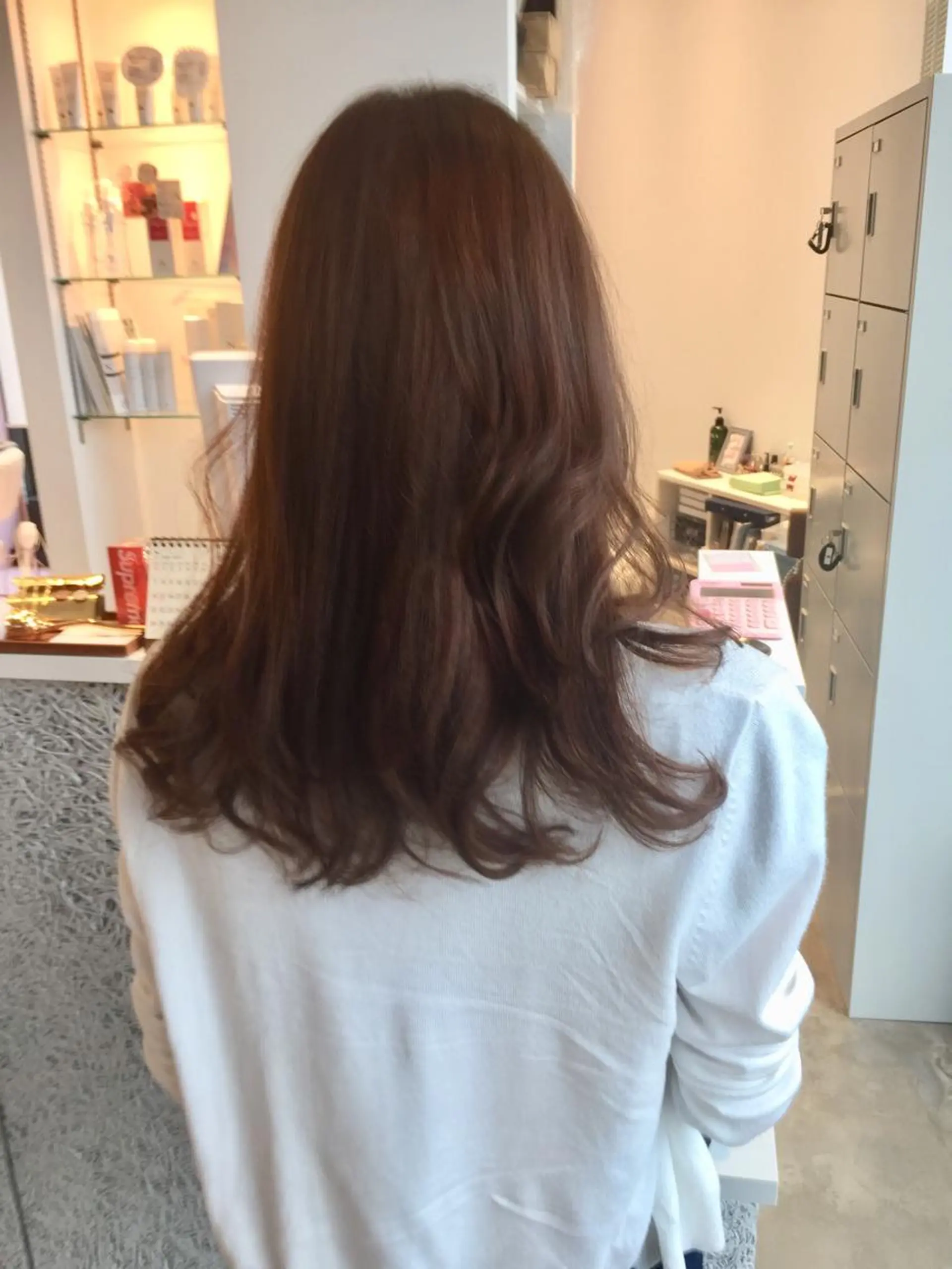 セミロング カット ヘアカラー トリートメント ヘッドスパ 所渉/韓国レイヤー /ウルフカットのヘアスタイル