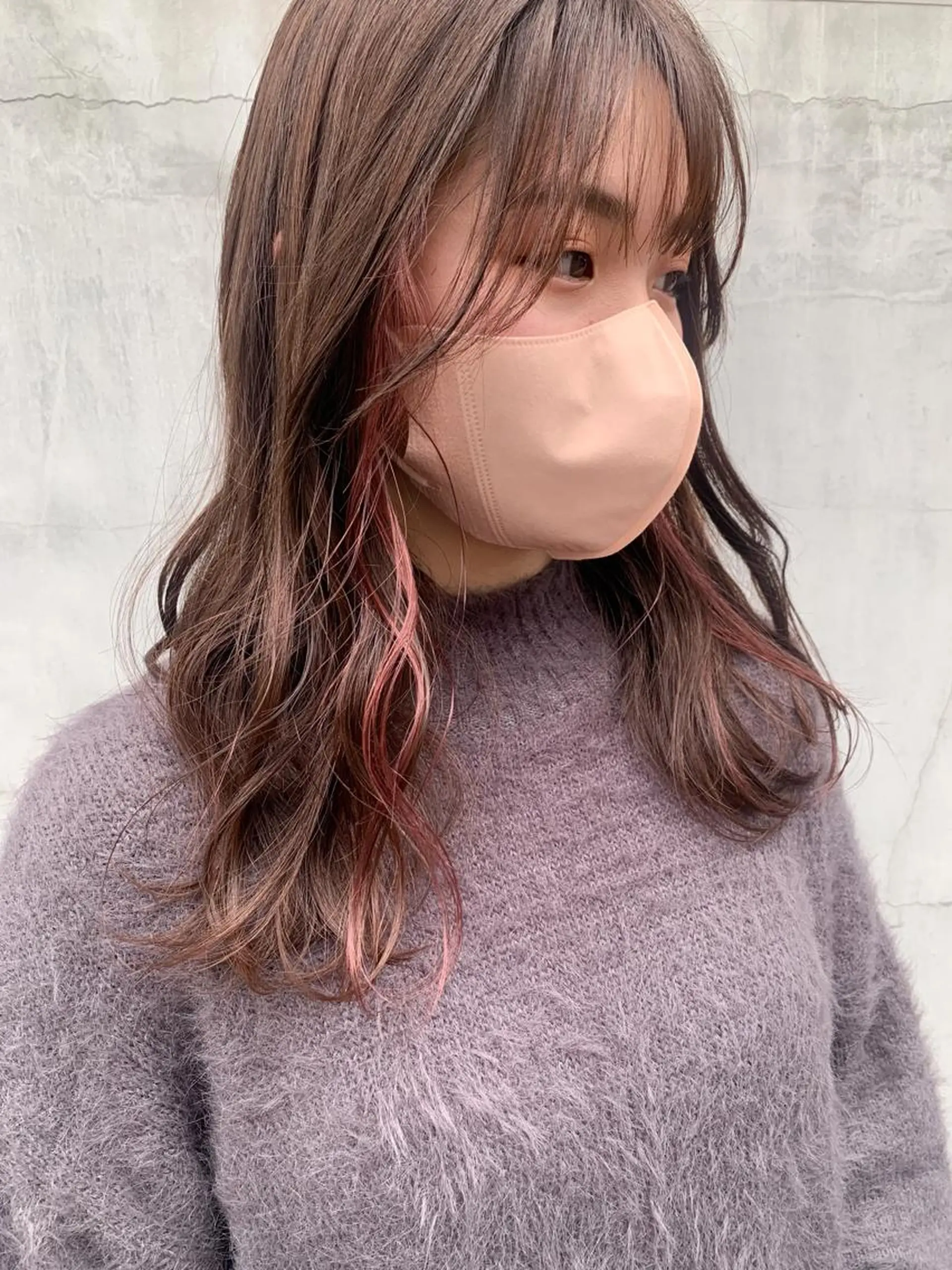 セミロング カラー ヘアアレンジ ヘアカラー トリートメント yuka .のヘアスタイル