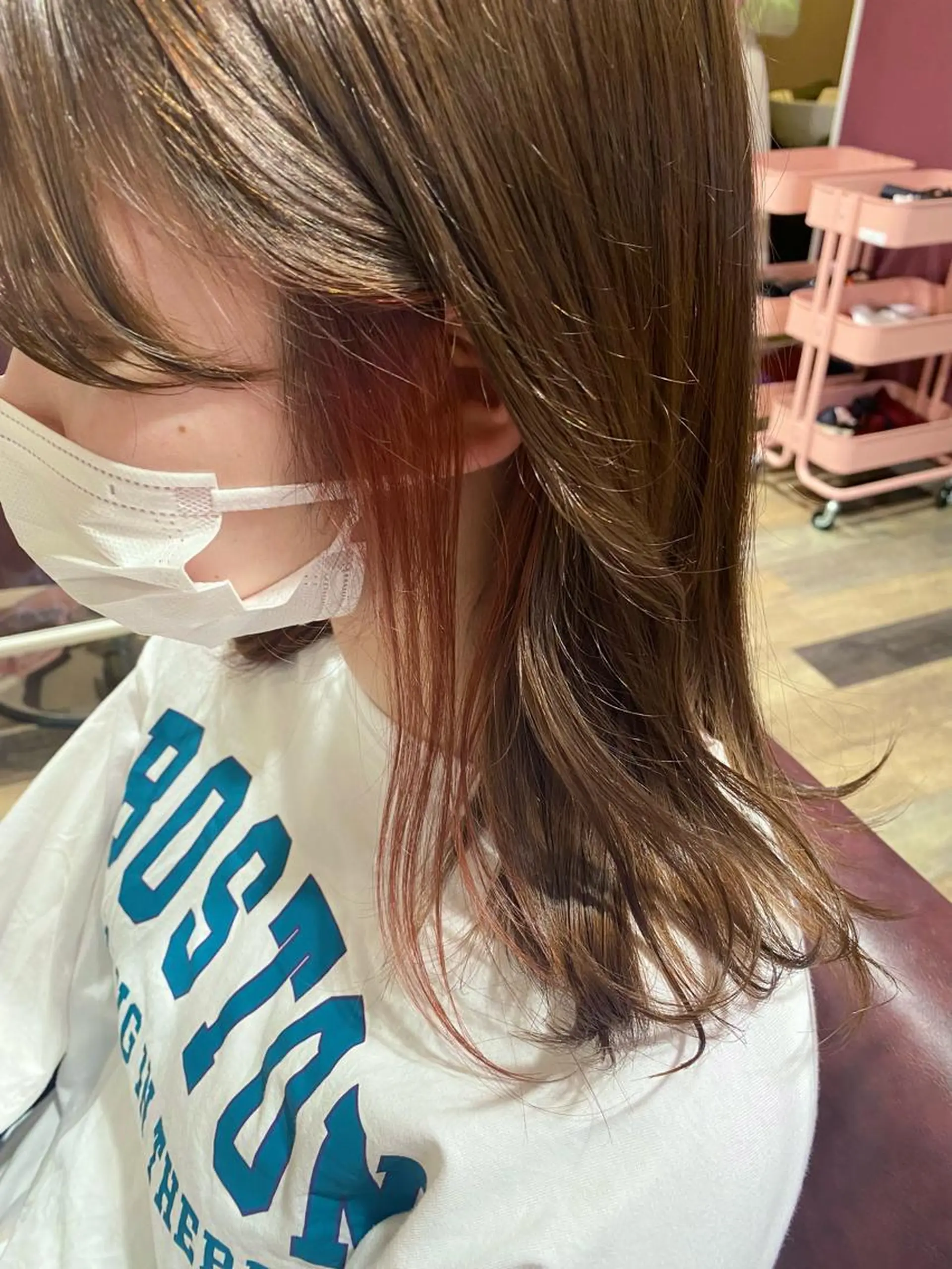 ミディアム カラー アッシュ 黒髪 ブリーチ ブルーカラー ブルーブラック 🌿寄り添い型美容師 🌿yuiのヘアスタイル