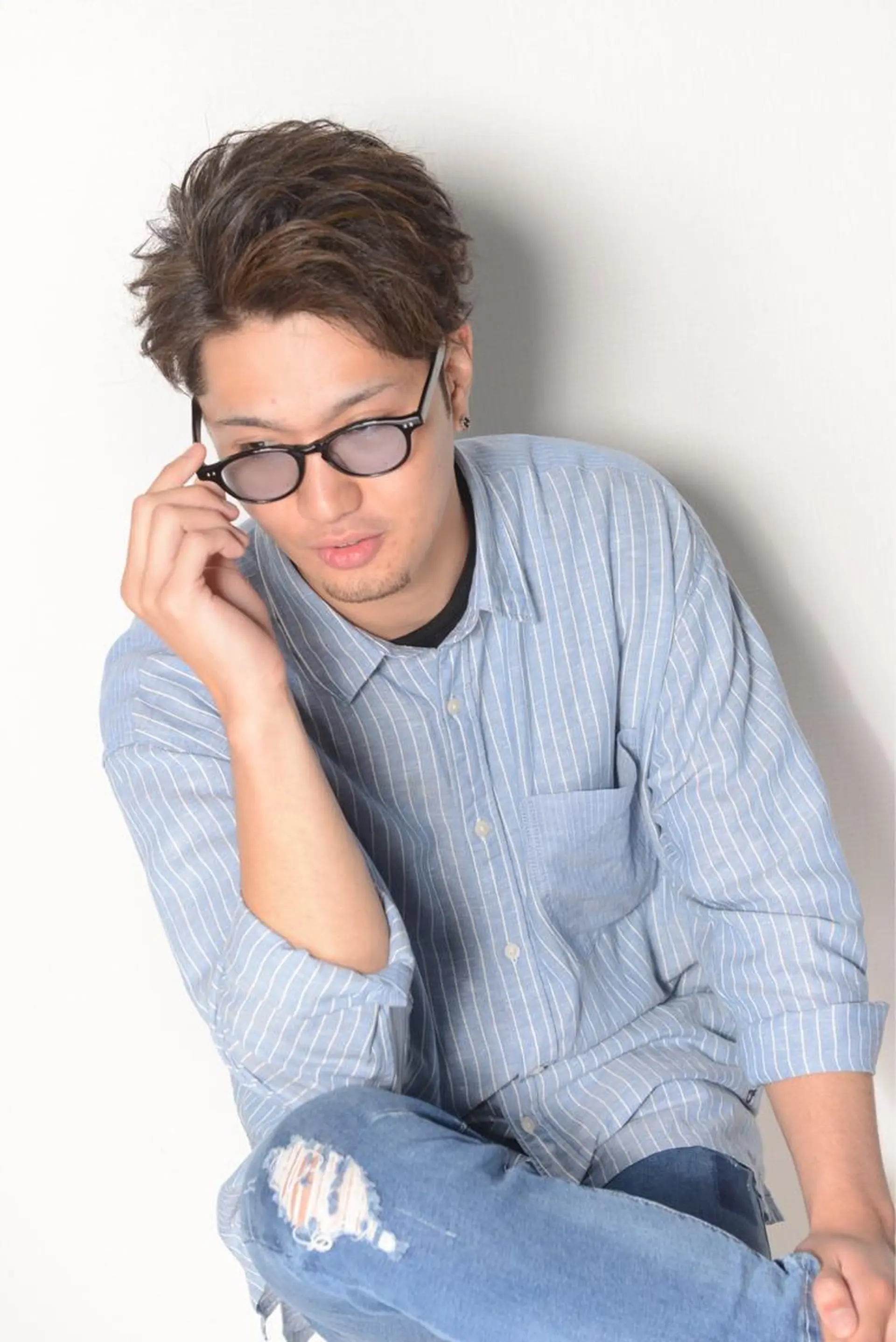 ショート カラー ヘアアレンジ メンズ メンズメッシュ メッシュ ショートヘア カット ヘアカラー トリートメント RAIA💎ケア ブリーチ＆パーマ💎のヘアスタイル