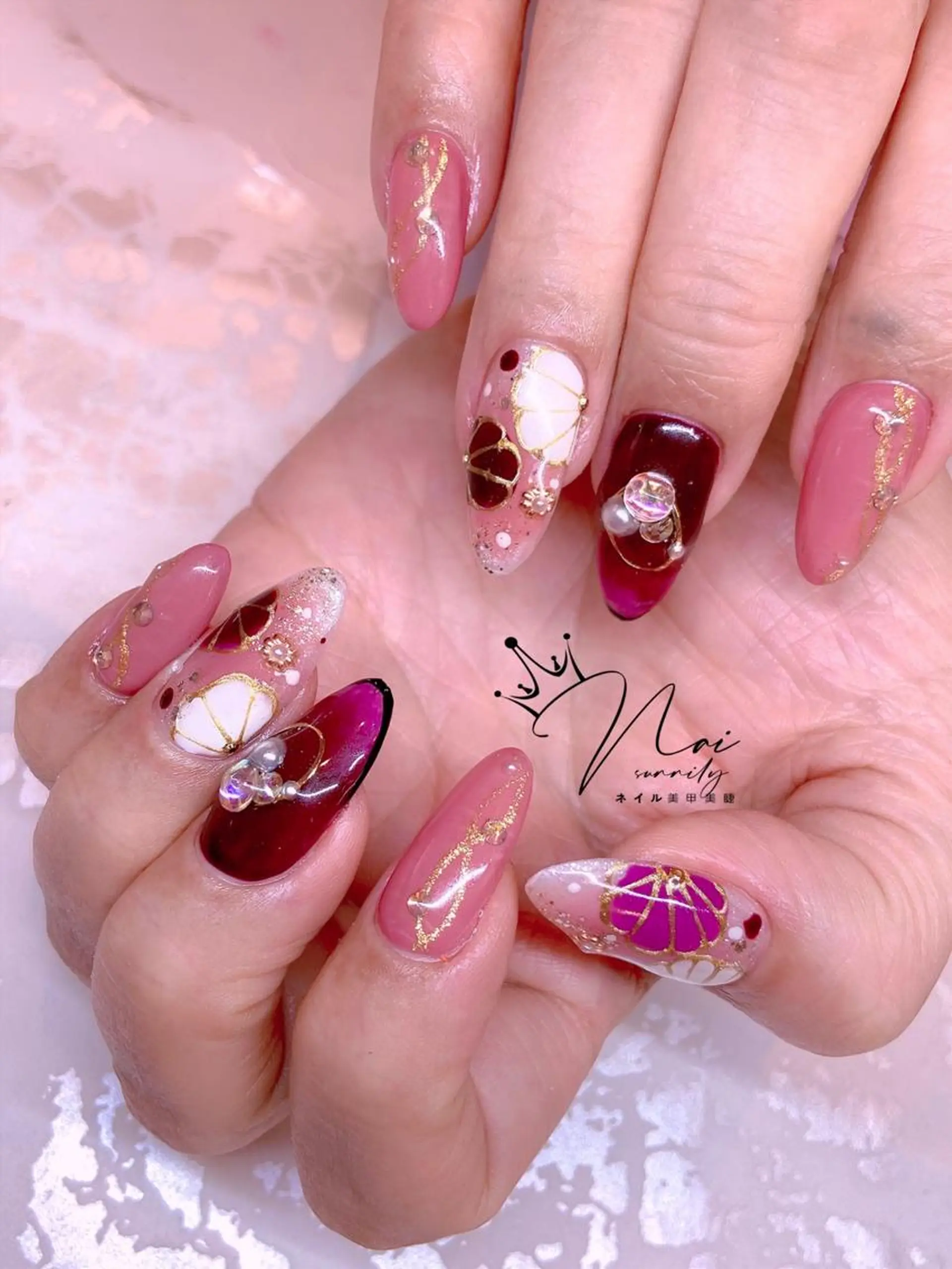 ネイル 長さだし専門店 M2　rikaのネイルデザイン